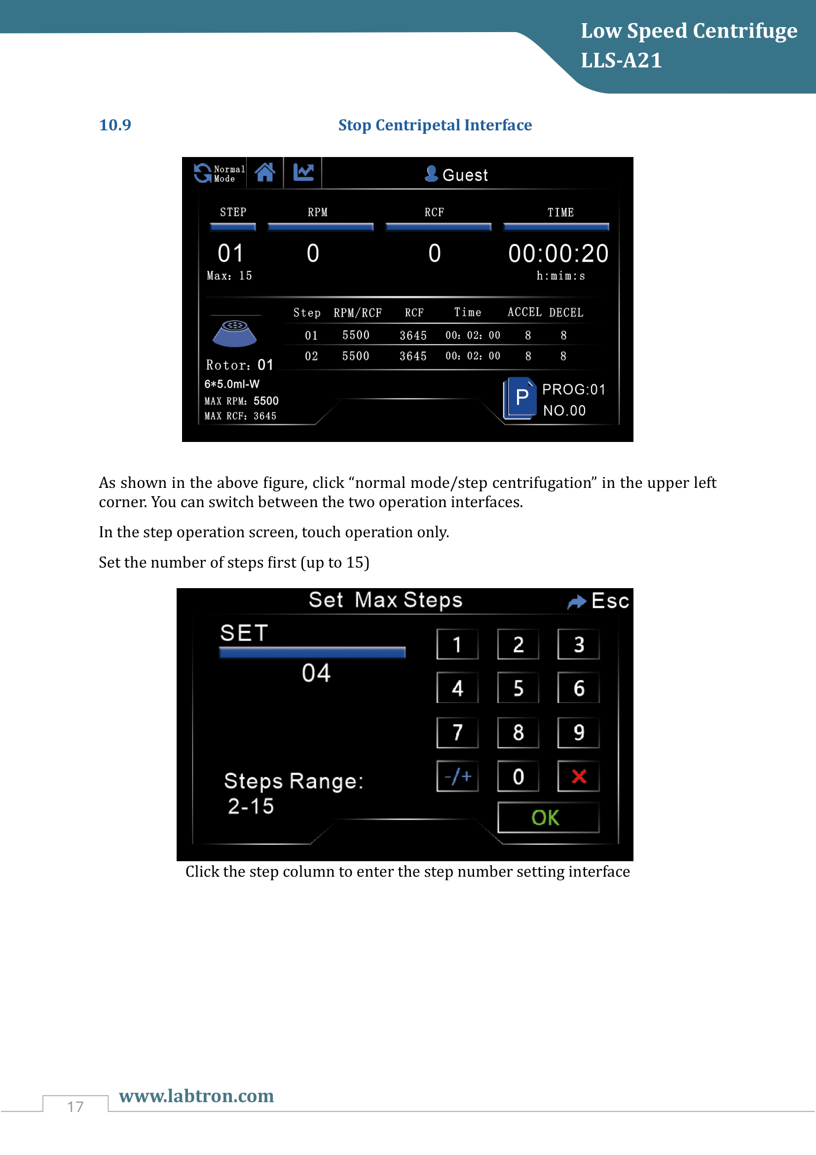 Low Speed Centrifuge LLS-A21 Manual