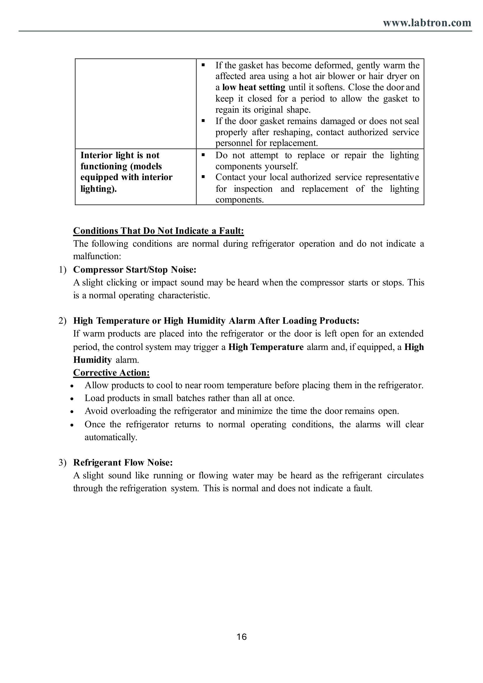 Medical Refrigerator LMR-A21 Manual
