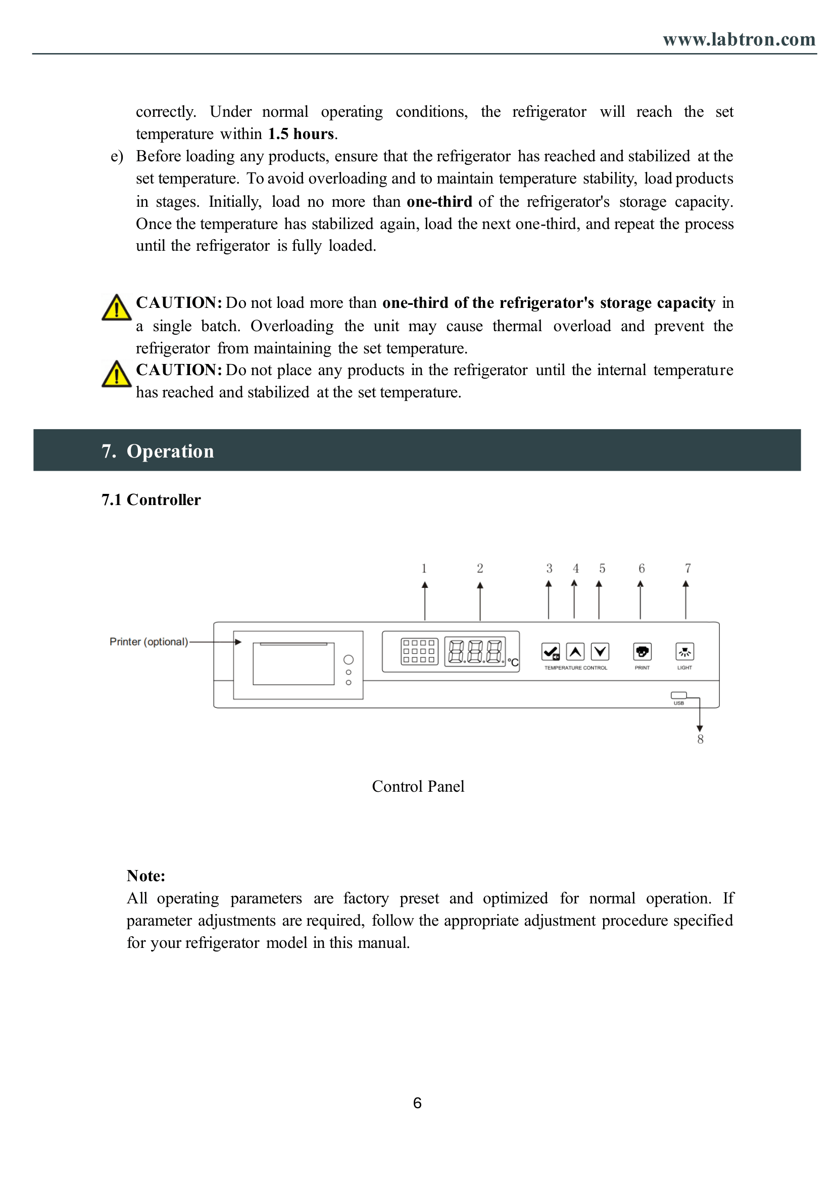 Medical Refrigerator LMR-A21 Manual