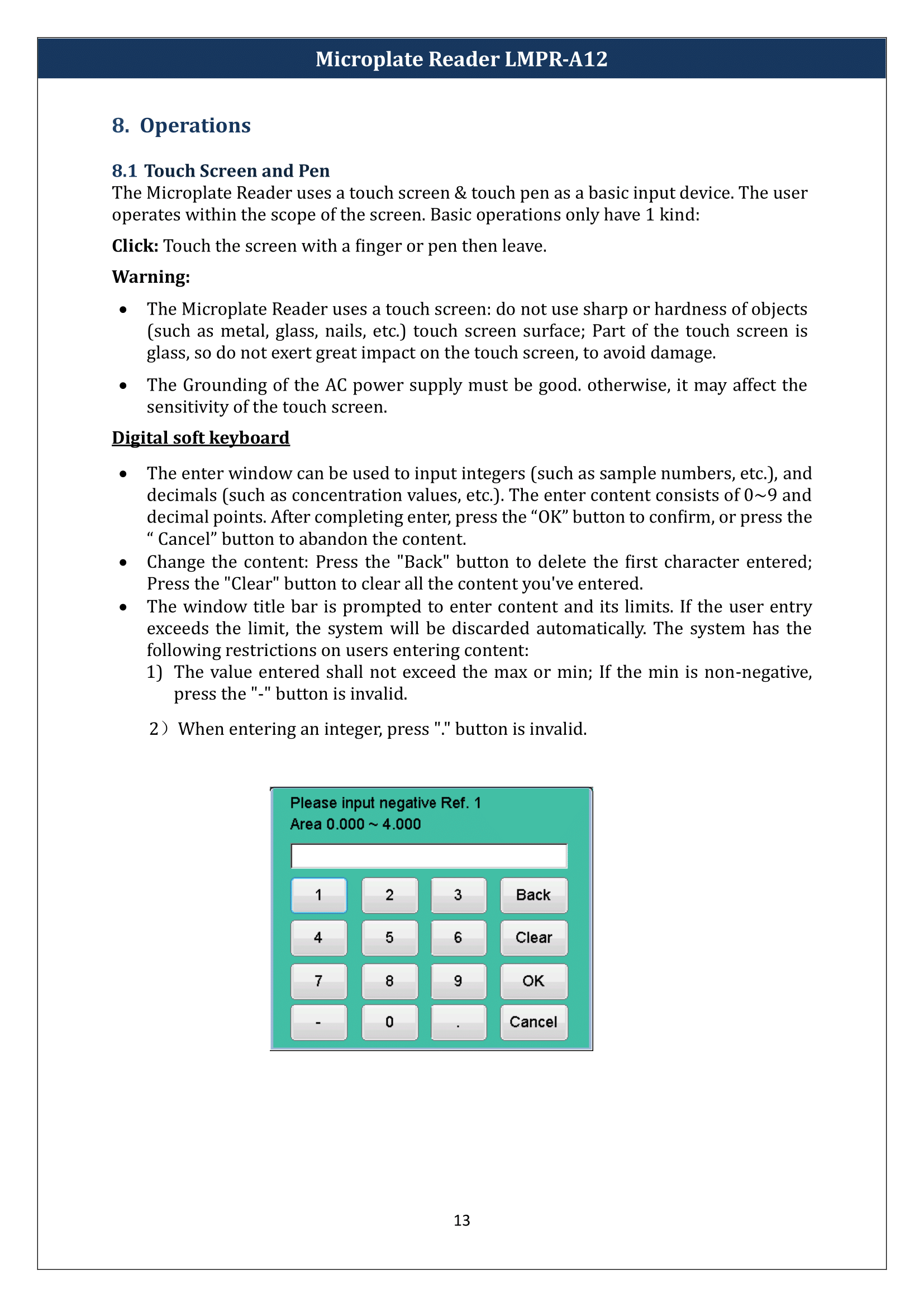 Microplate Reader LMPR-A12 Manual