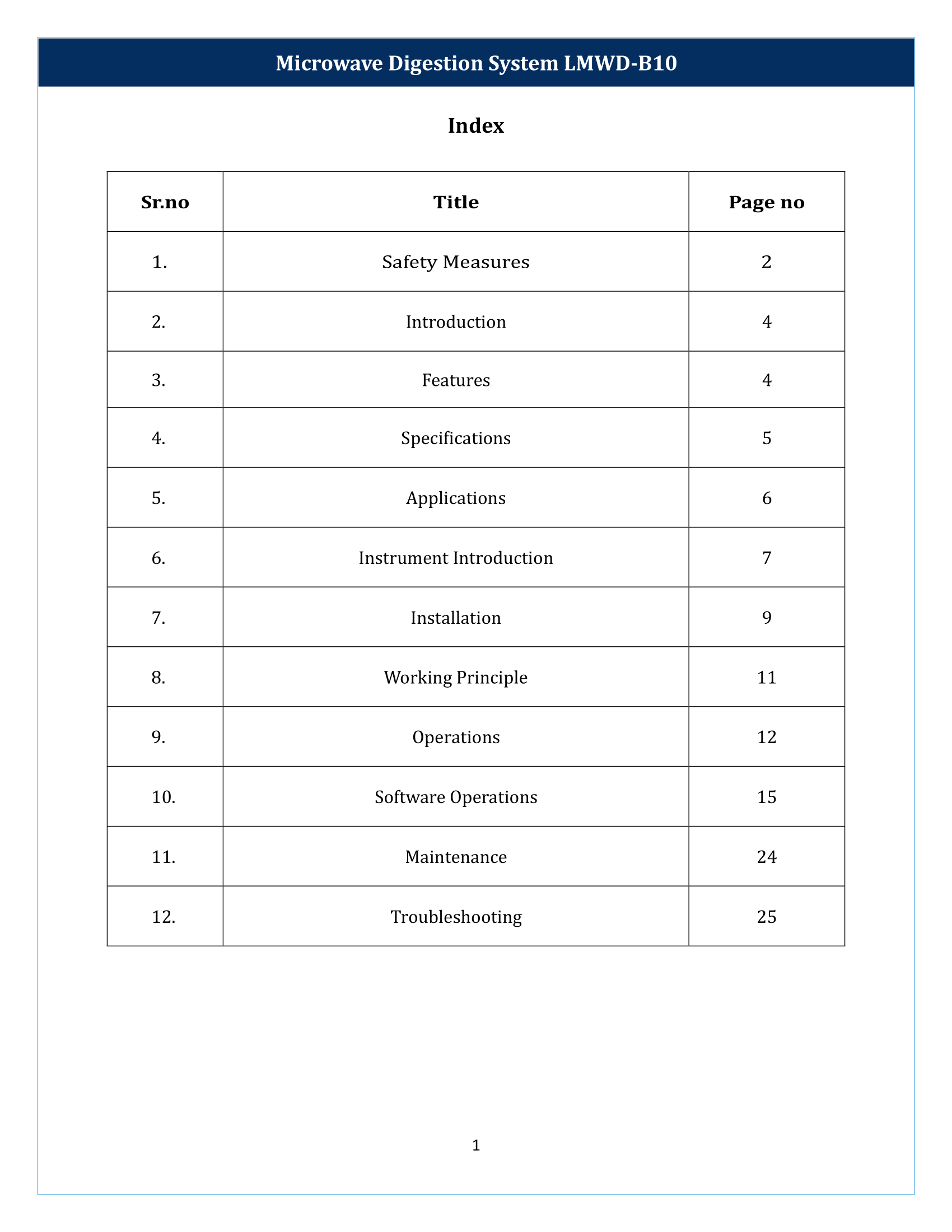 Microwave Digestion System LMWD-B10 Manual