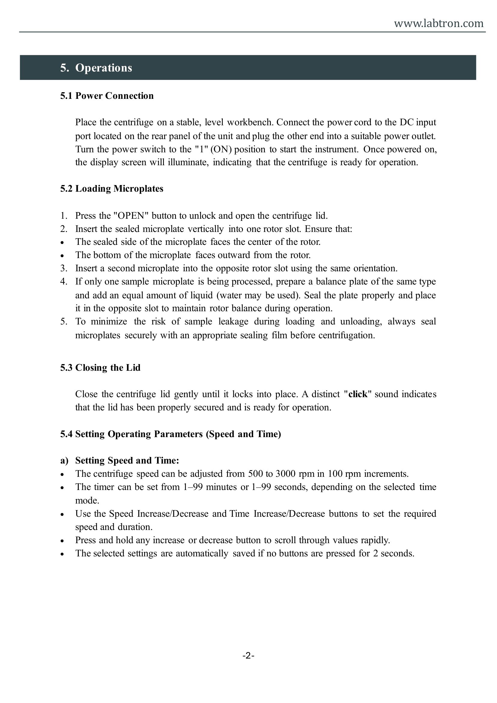 Mini Centrifuge LMI-E13 Manual