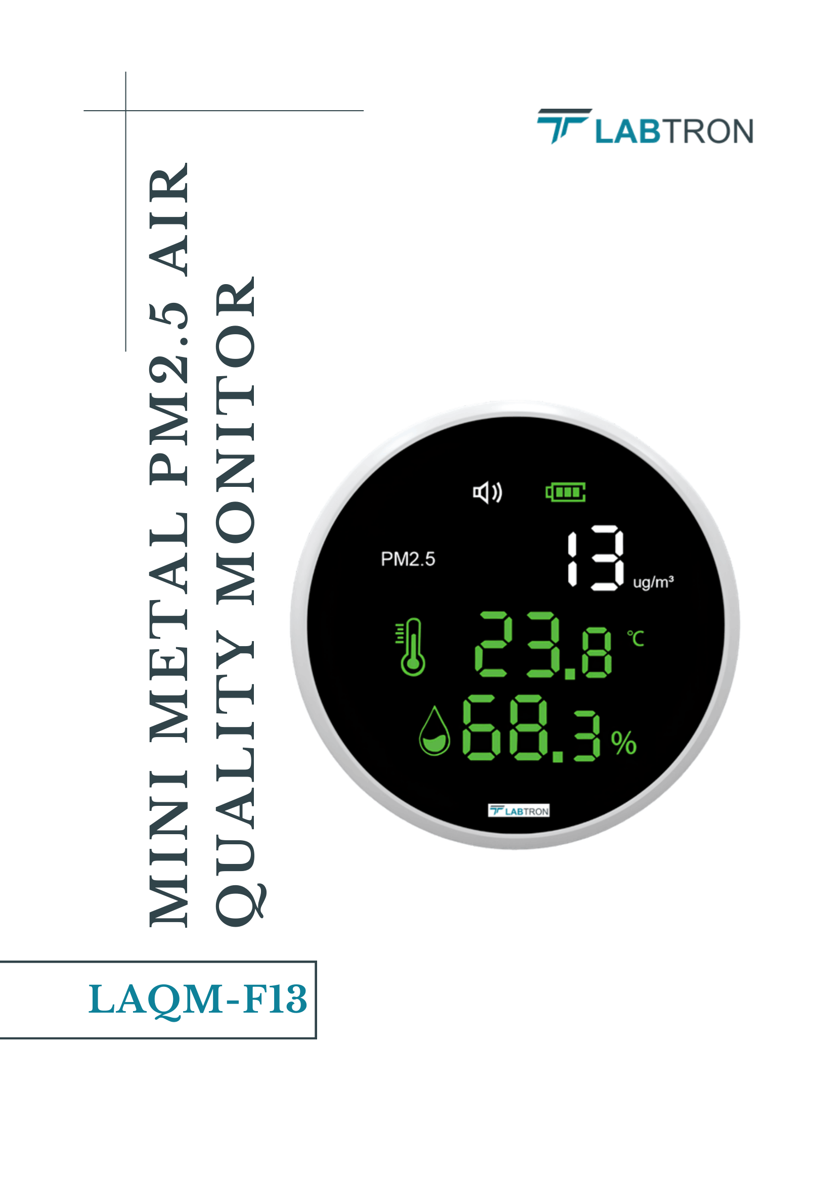 Mini Metal PM2.5 Air Quality Monitor LAQM-F13 Manual