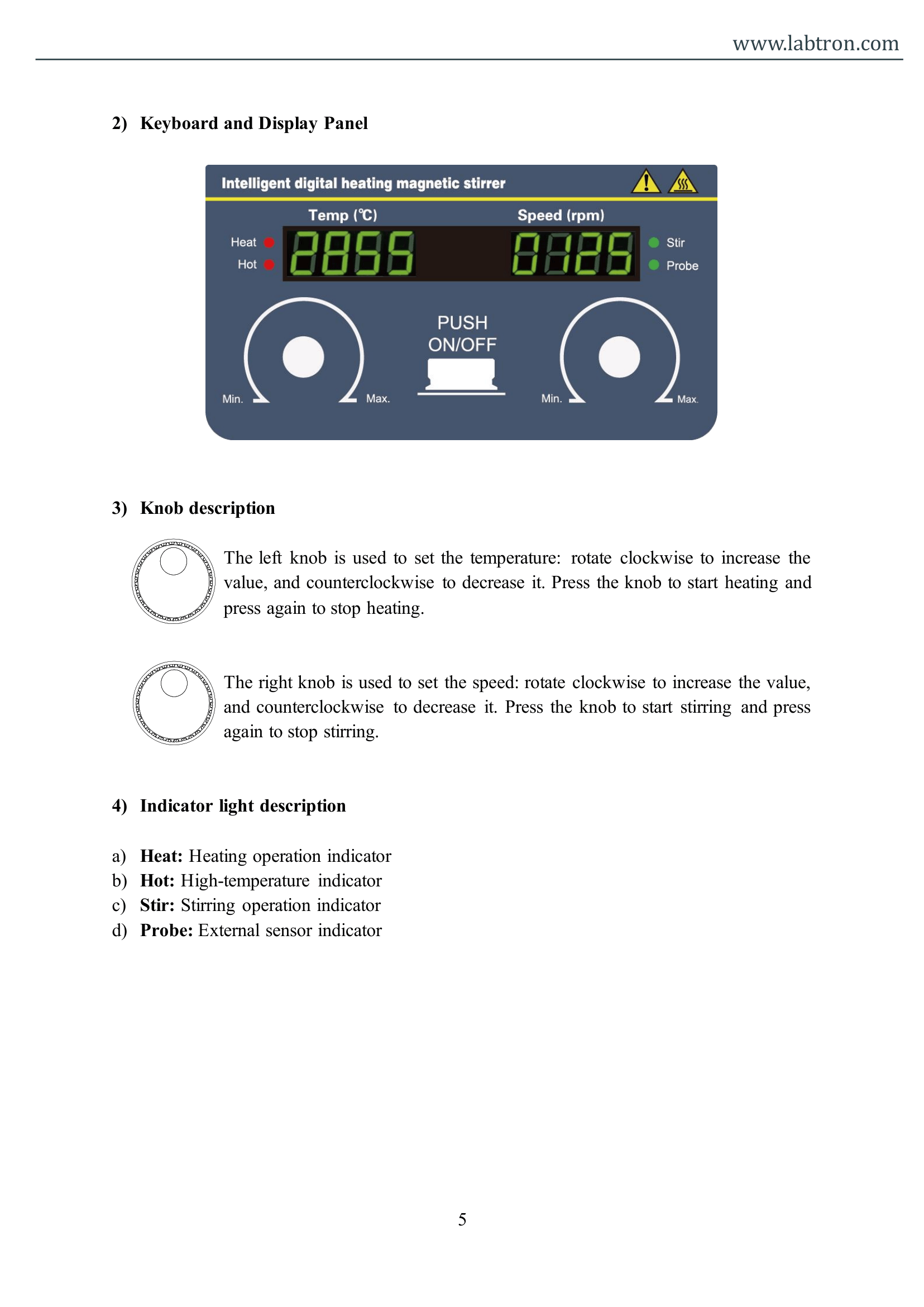 Multi-Position Hot Plate Magnetic Stirrer LMHS-A20 Manual
