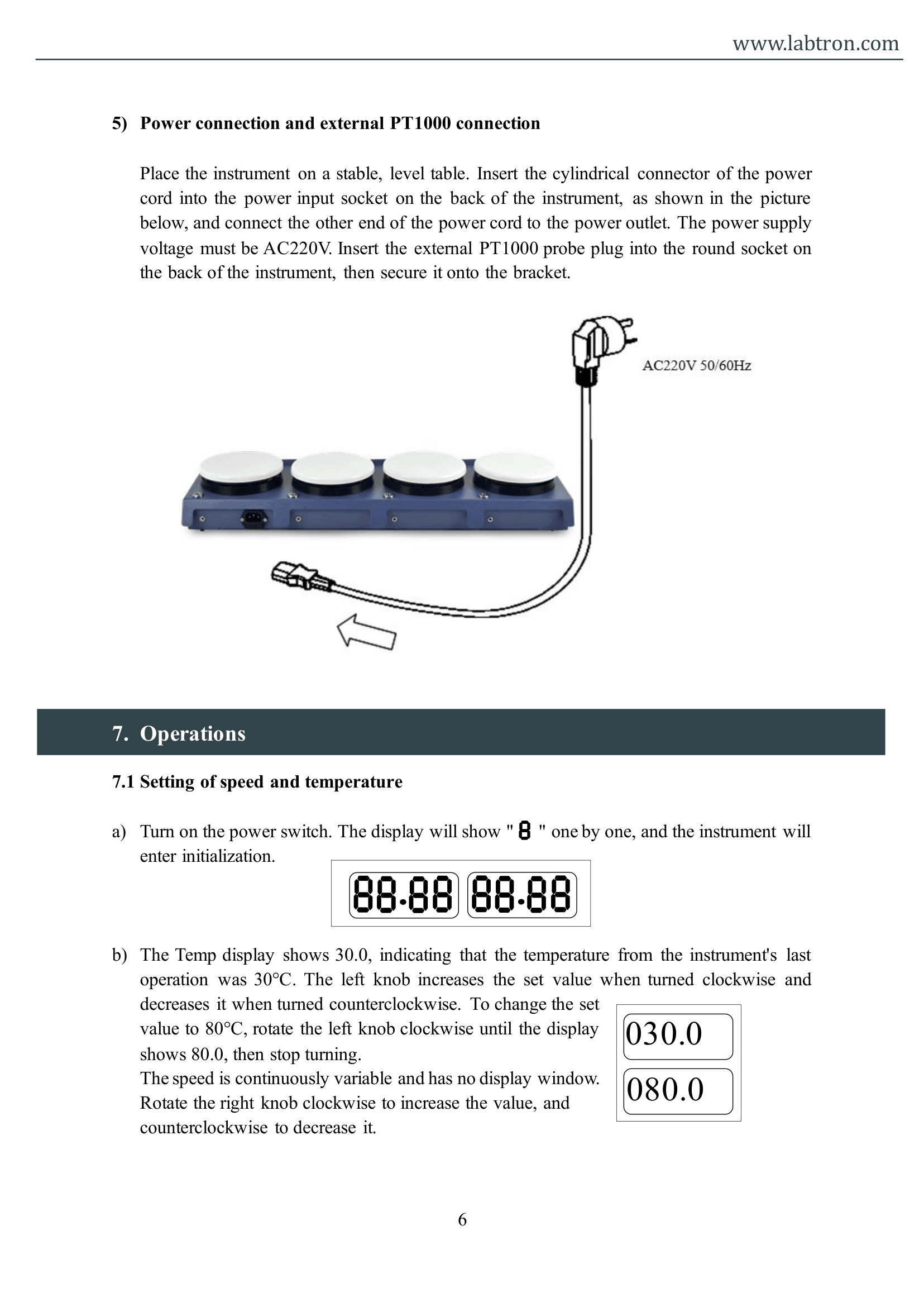 Multi-Position Hot Plate Magnetic Stirrer LMHS-A20 Manual