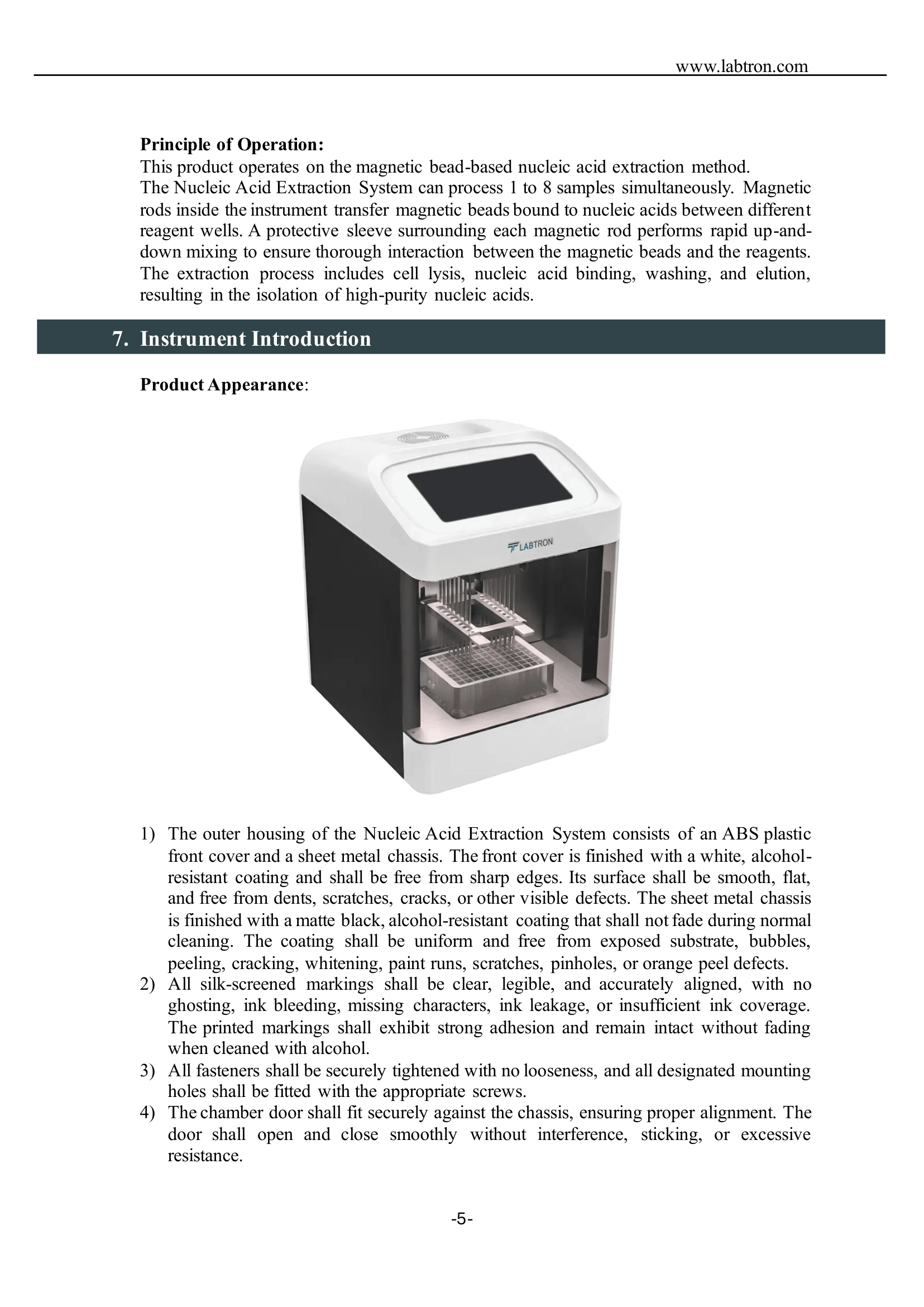 Nucleic Acid Extraction System LNES-A10 Manual