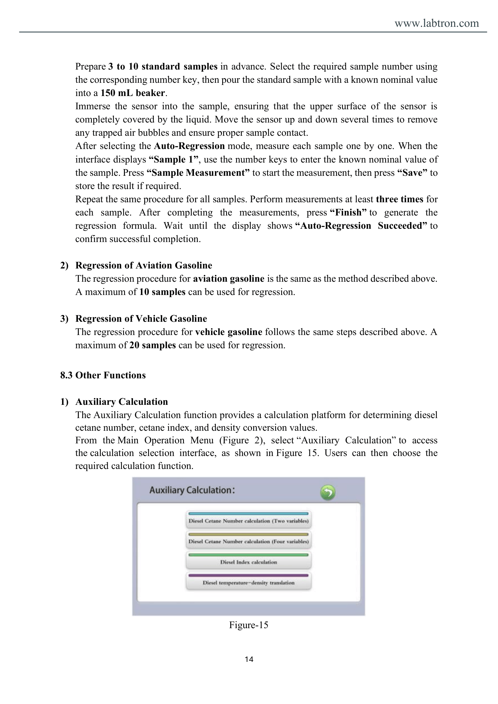 Octane & Cetane Analyzer LOCT-A10 Manual
