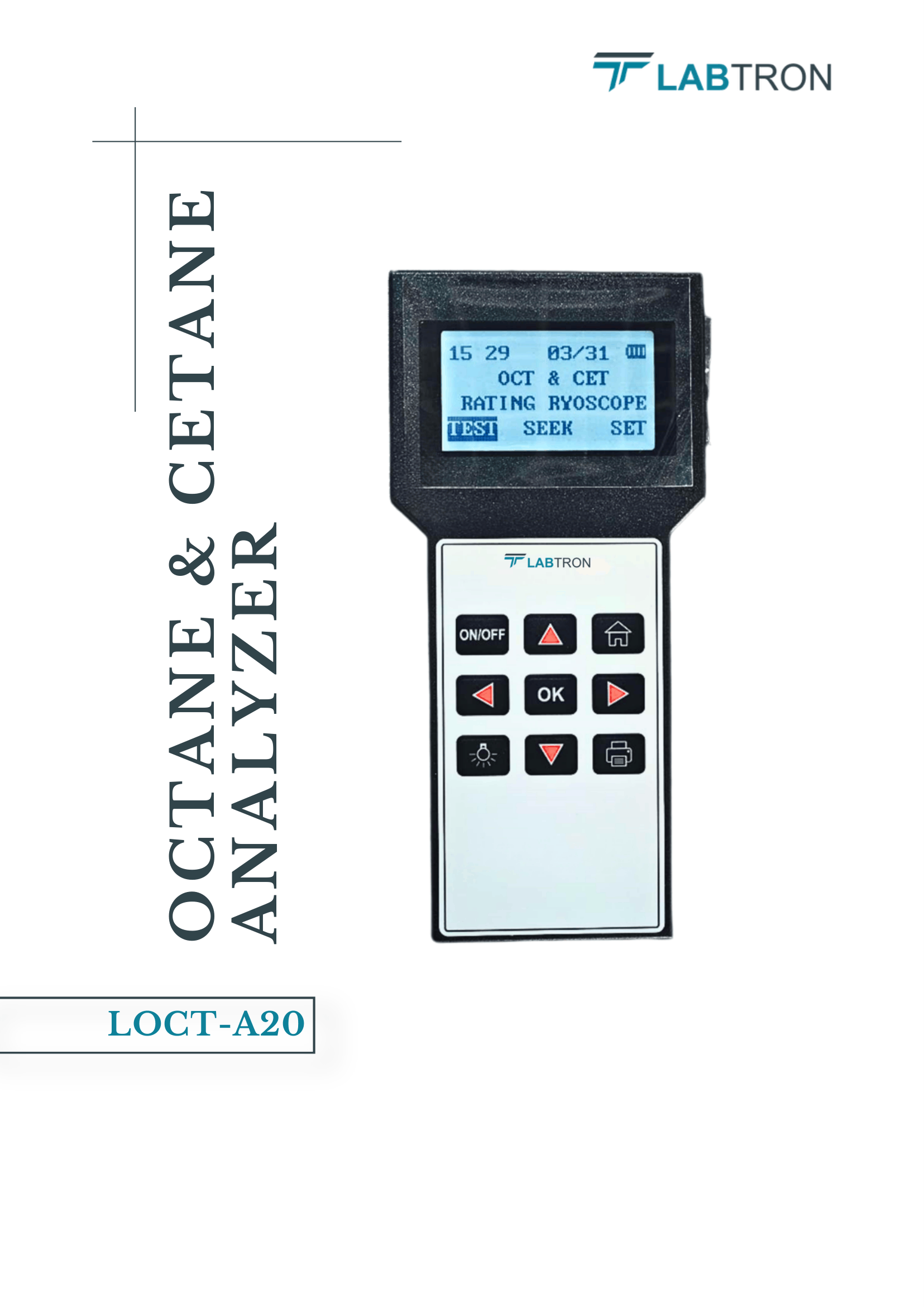 Octane & Cetane Analyzer LOCT-A20 Manual