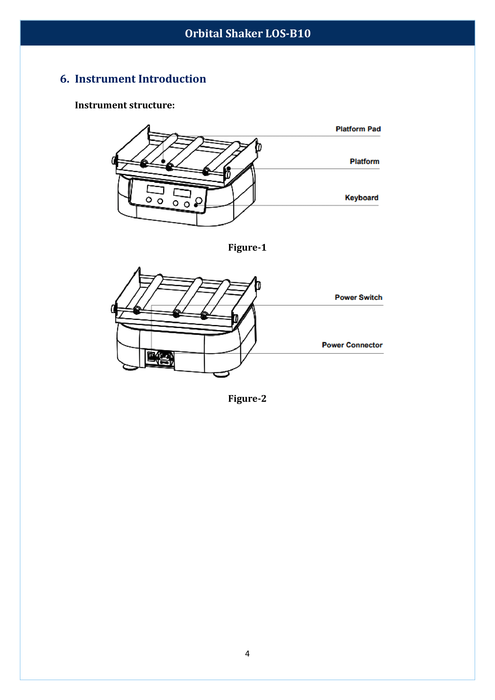 Orbital Shaker LOS-B10 Manual