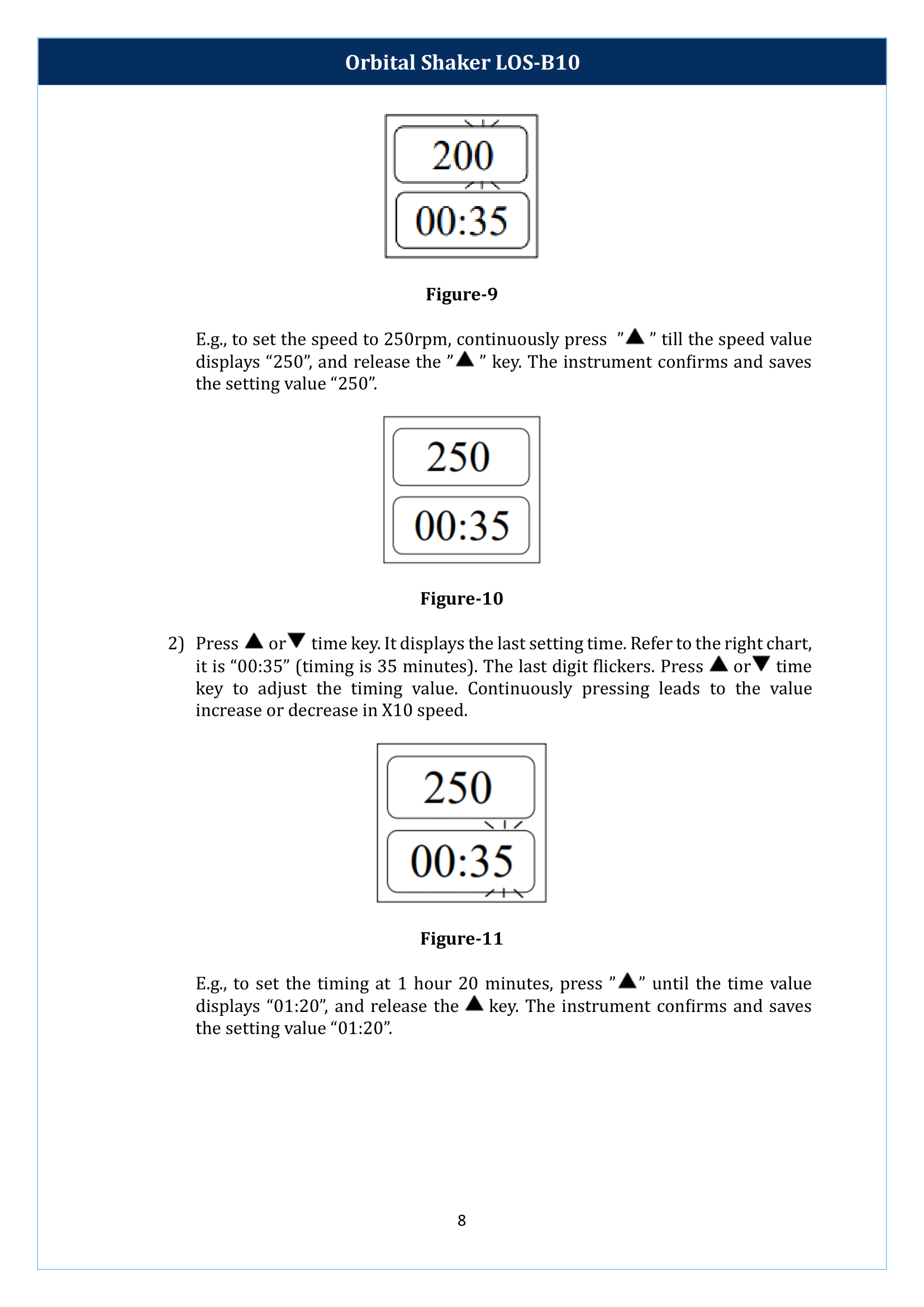 Orbital Shaker LOS-B10 Manual