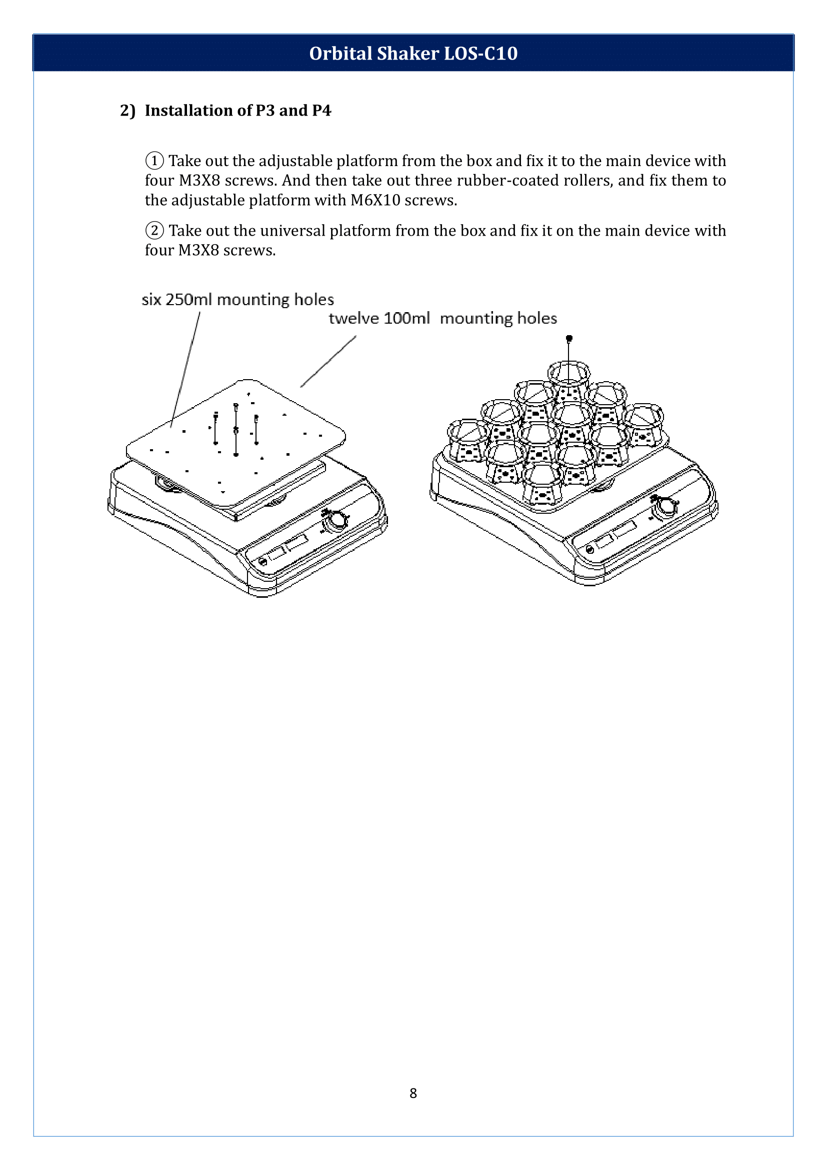 Orbital Shaker LOS-C10 Manual