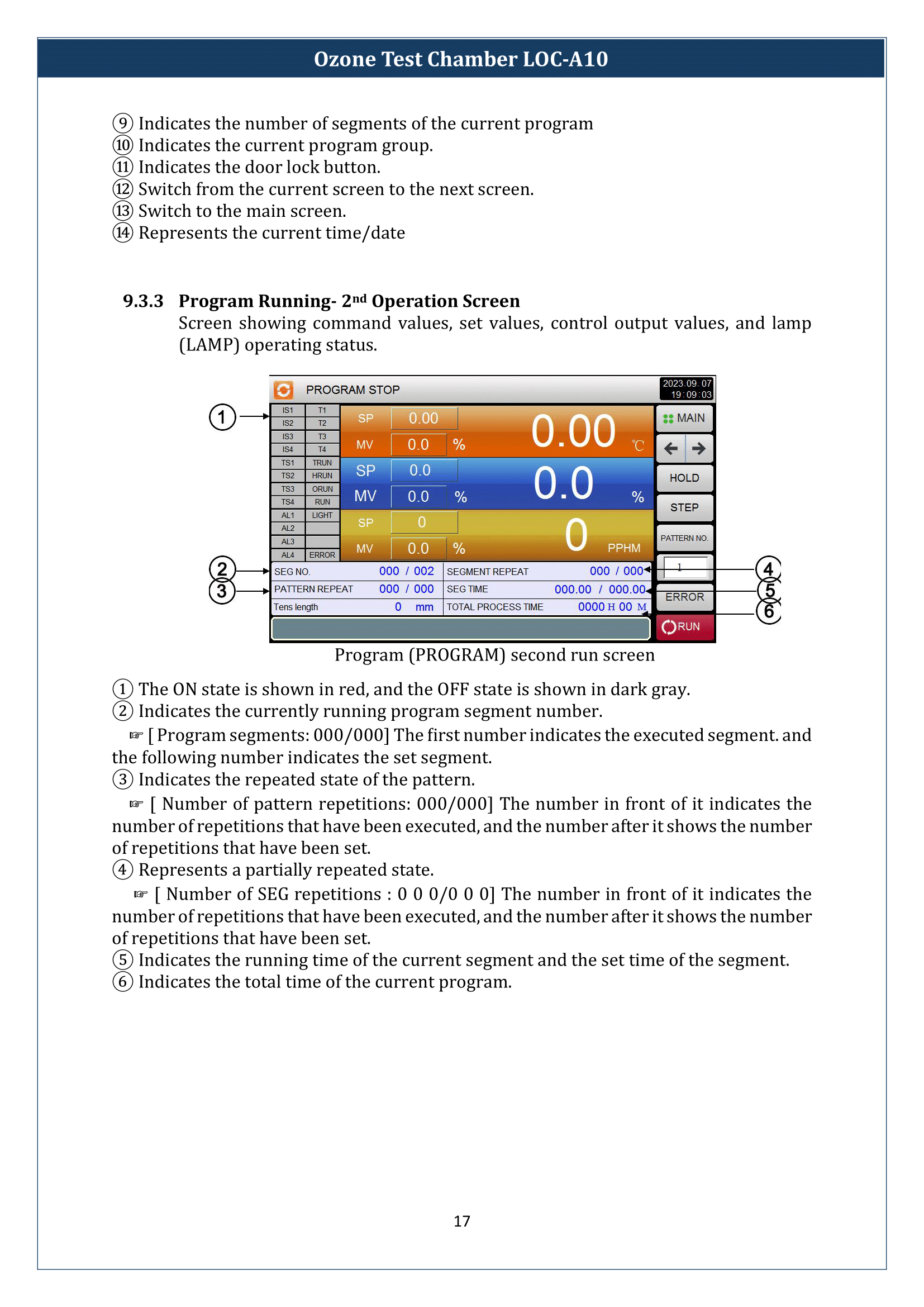 Ozone Test Chamber LOC-A10 Manual