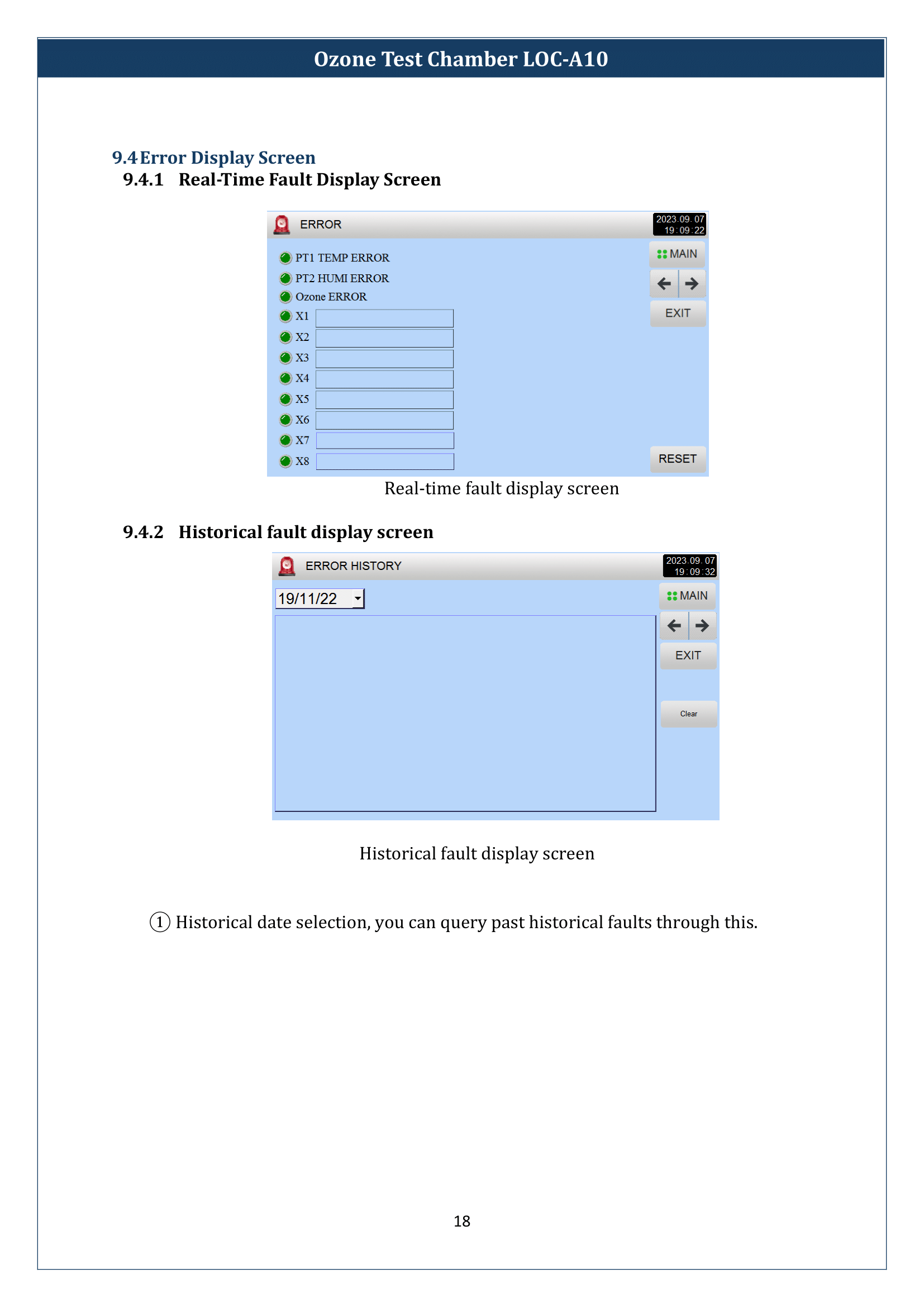 Ozone Test Chamber LOC-A10 Manual