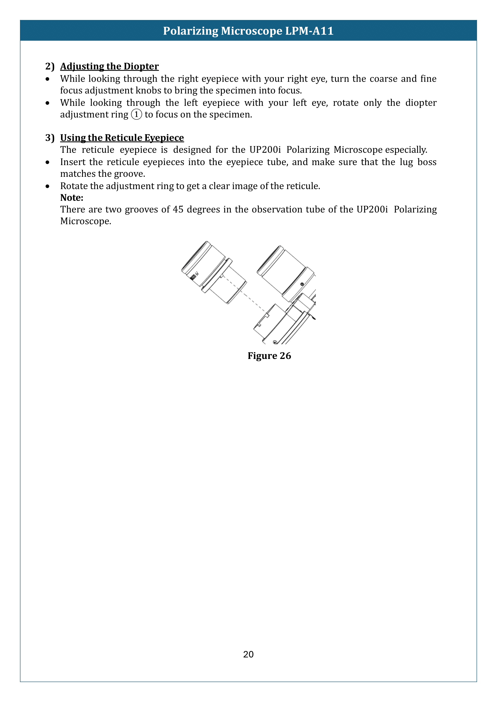 Polarizing Microscope LPM-A11 Manual