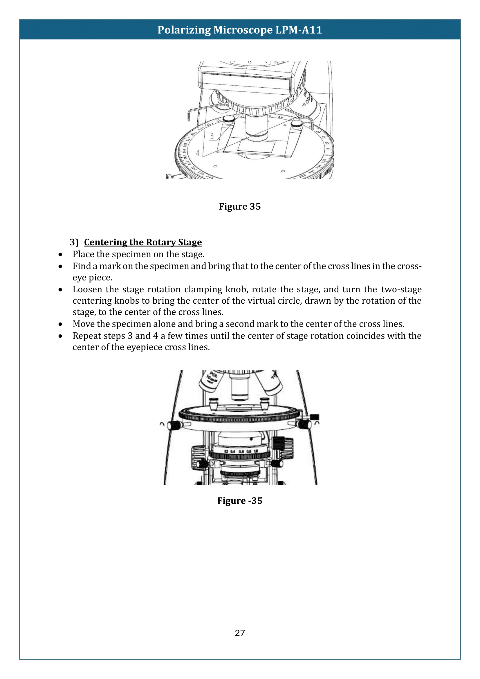 Polarizing Microscope LPM-A11 Manual