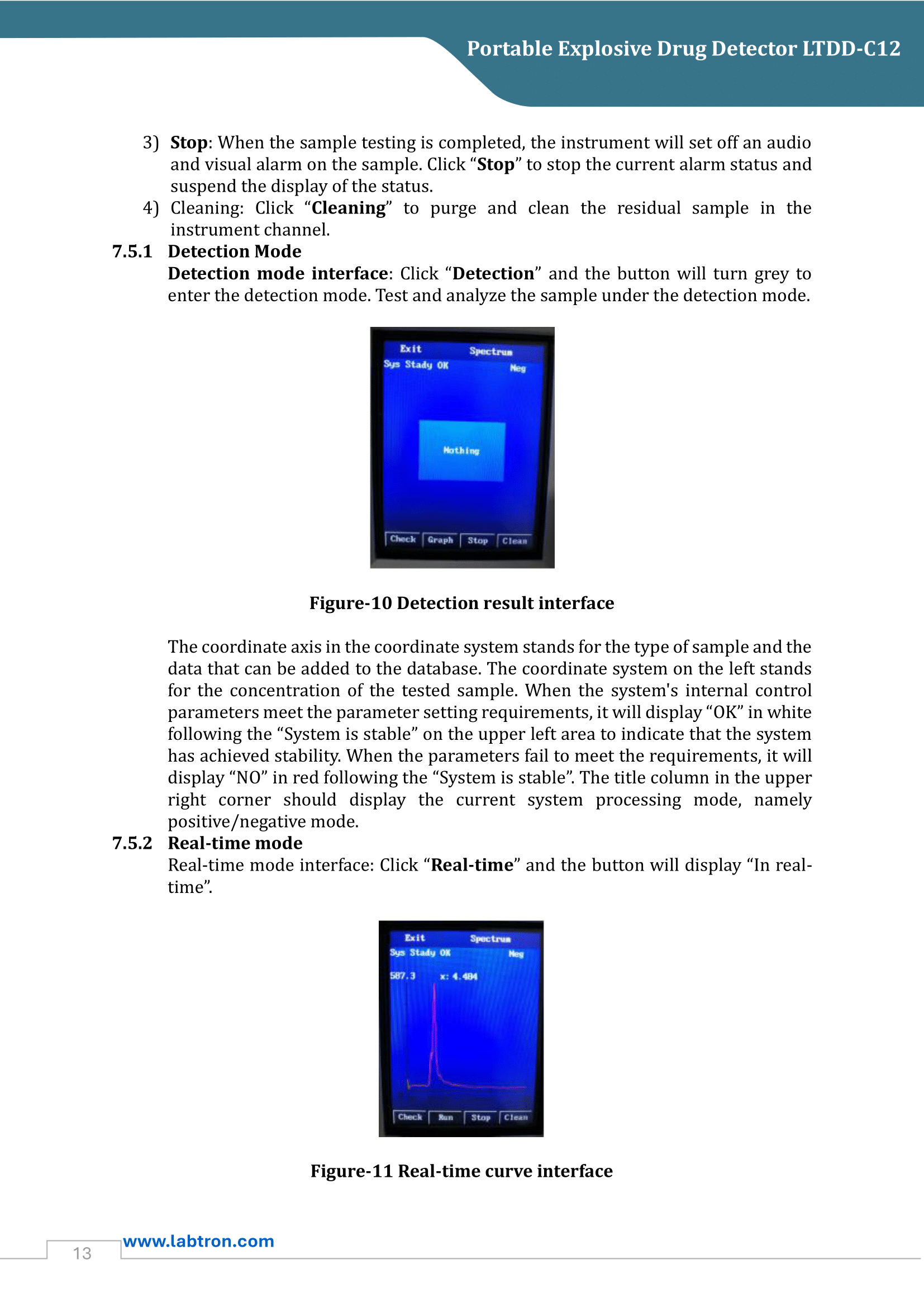 Portable Explosive Drug Detector LTDD-C12 Manual