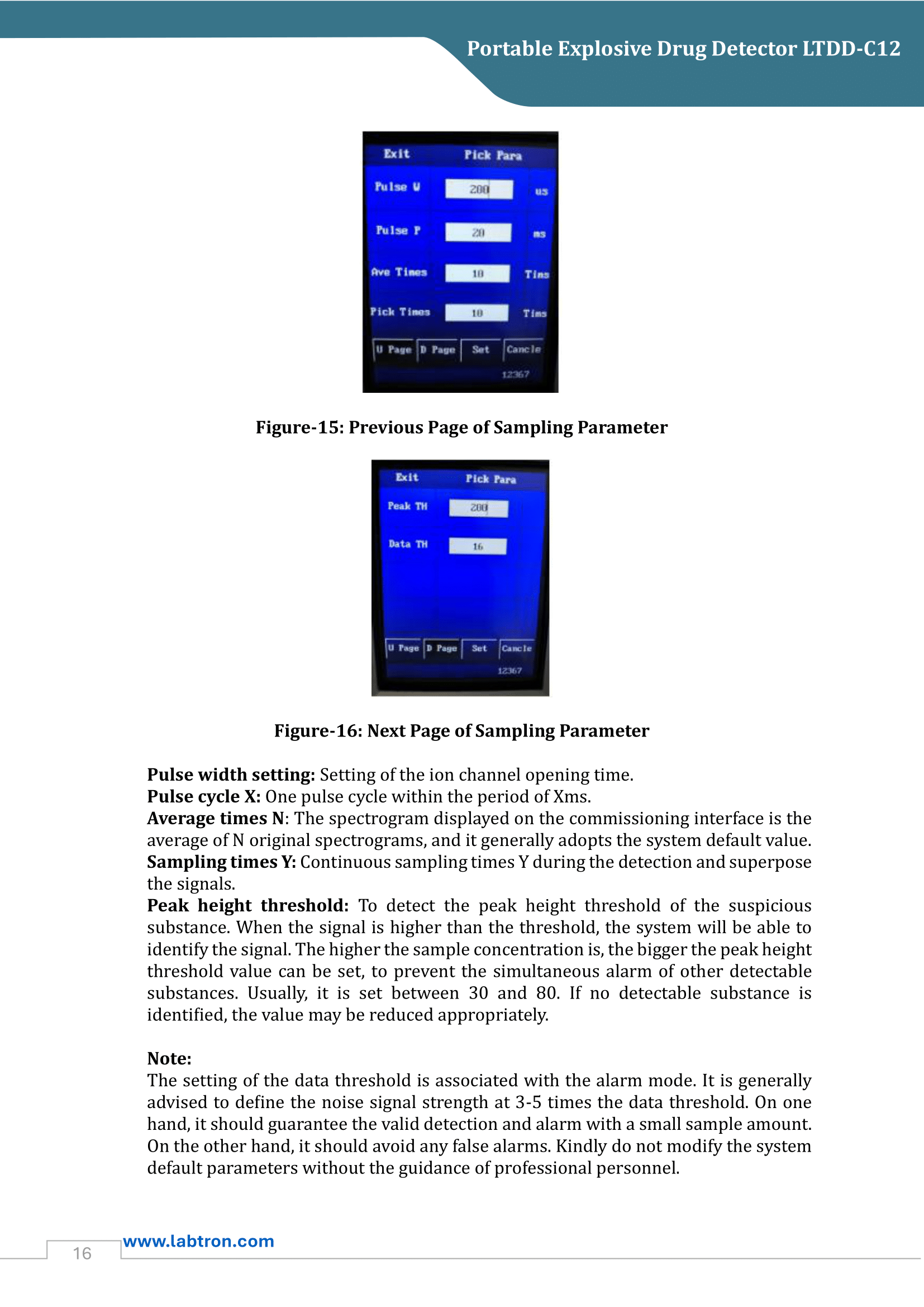 Portable Explosive Drug Detector LTDD-C12 Manual