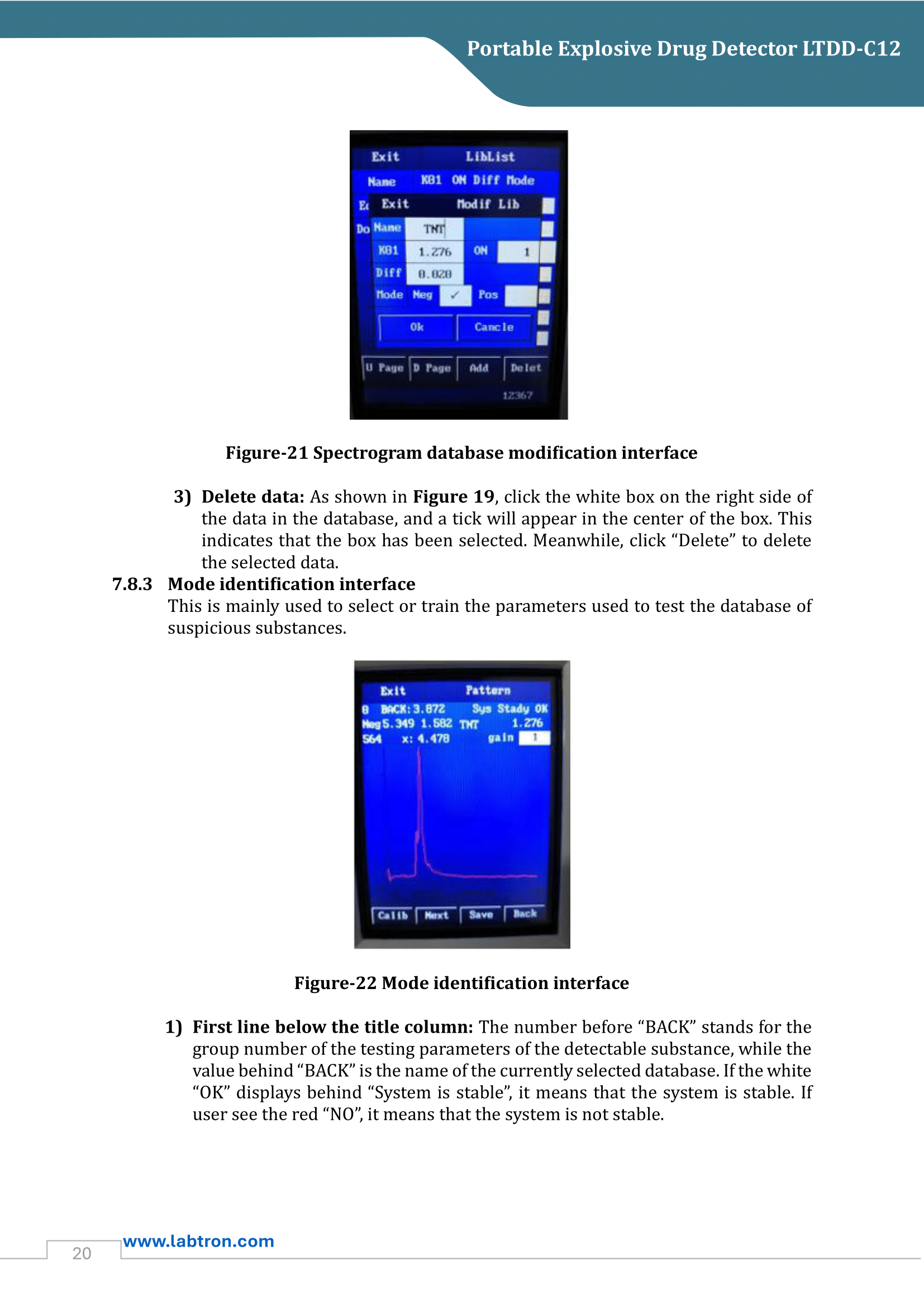 Portable Explosive Drug Detector LTDD-C12 Manual