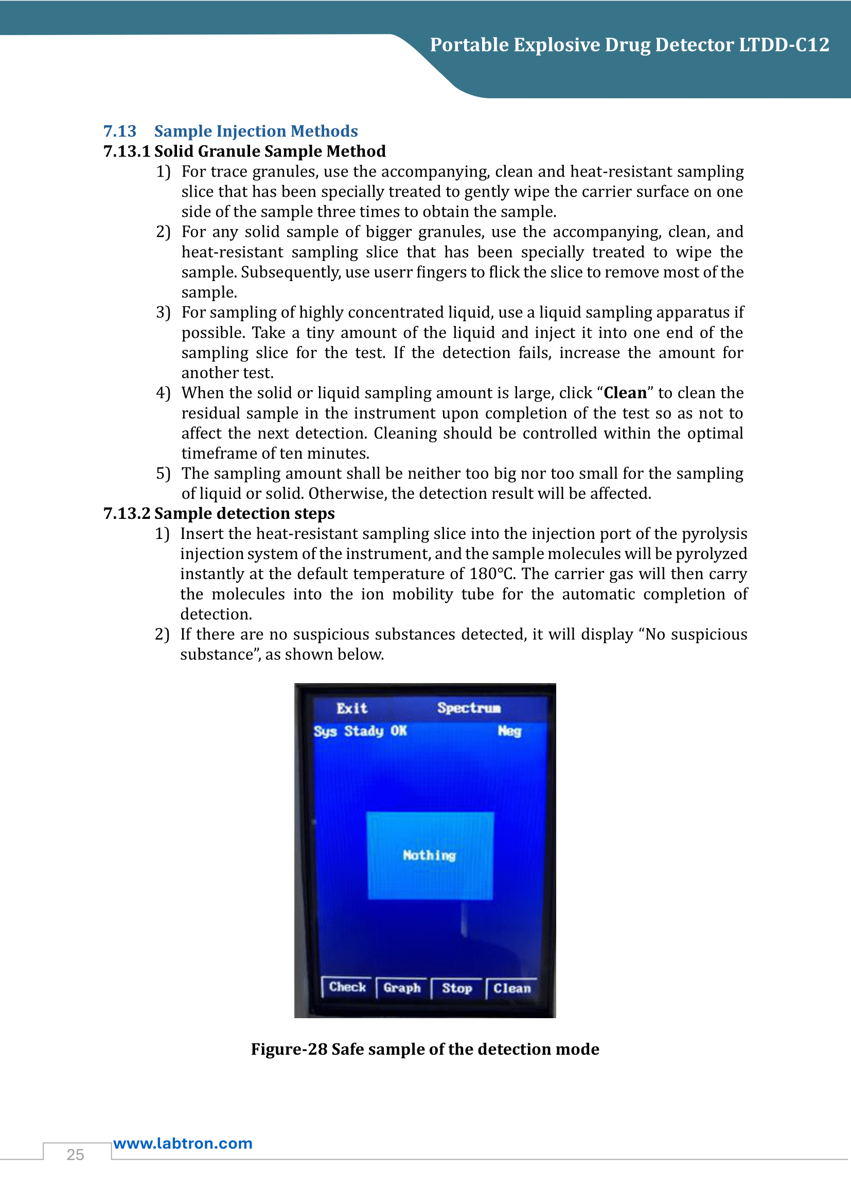 Portable Explosive Drug Detector LTDD-C12 Manual