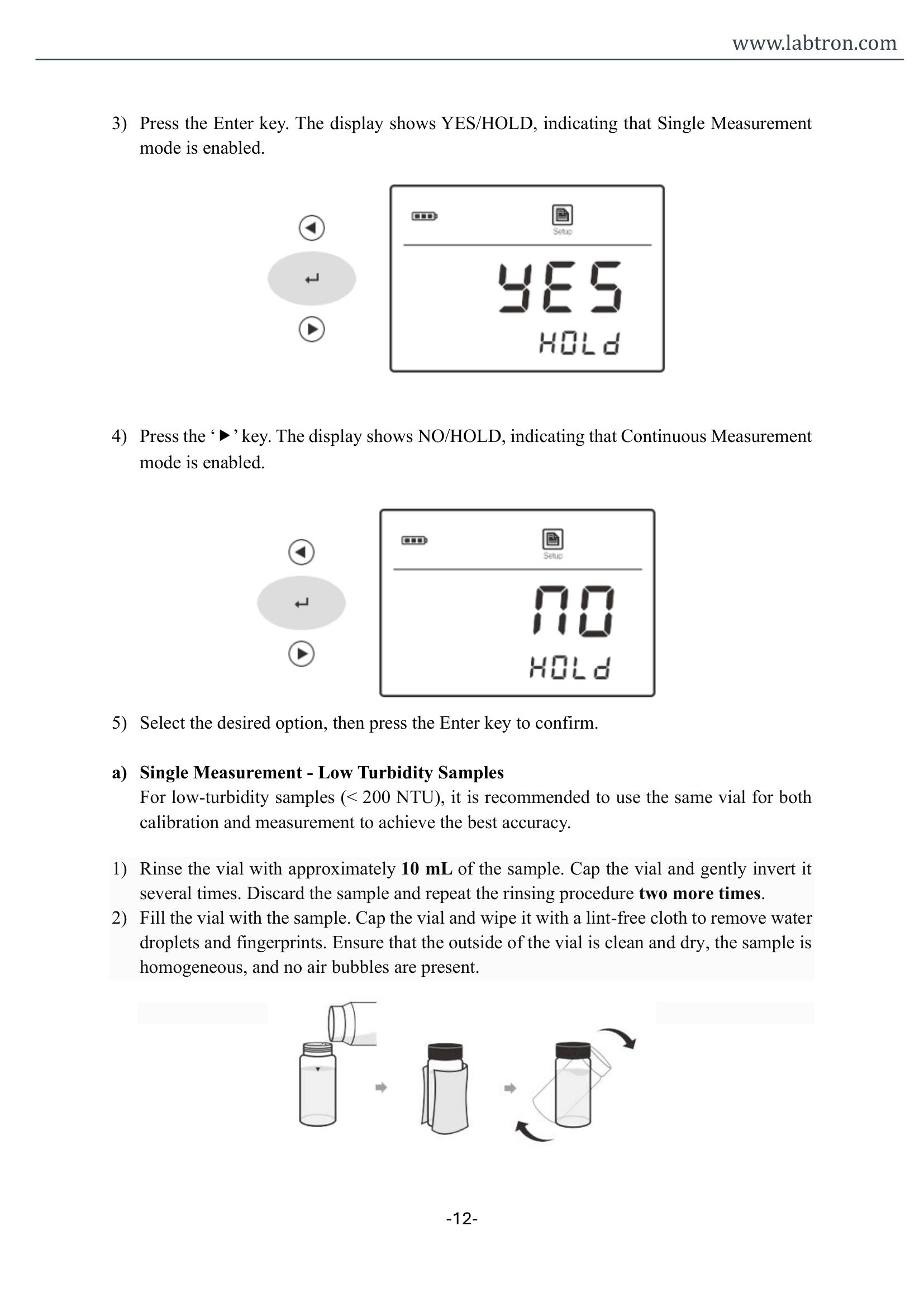 Portable Turbidity Meter LTM-A18 Manual