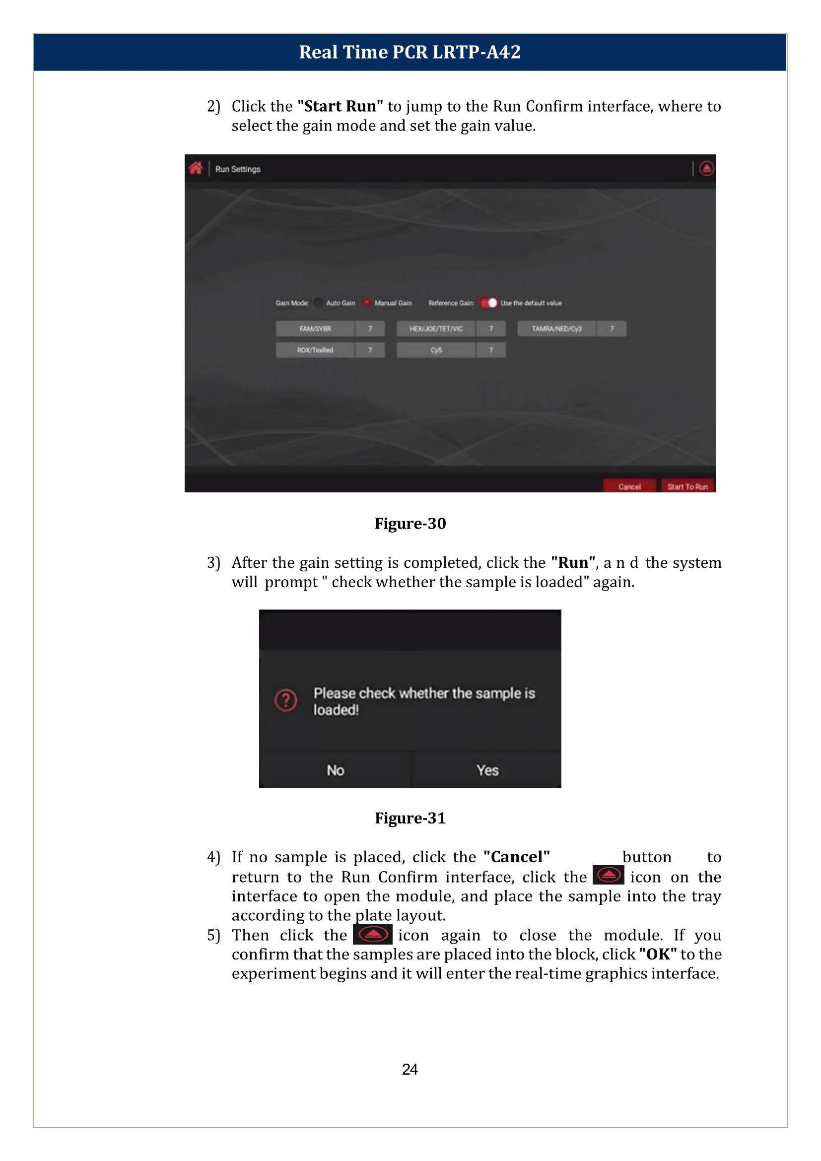 Real Time PCR LRTP-A42 Manual