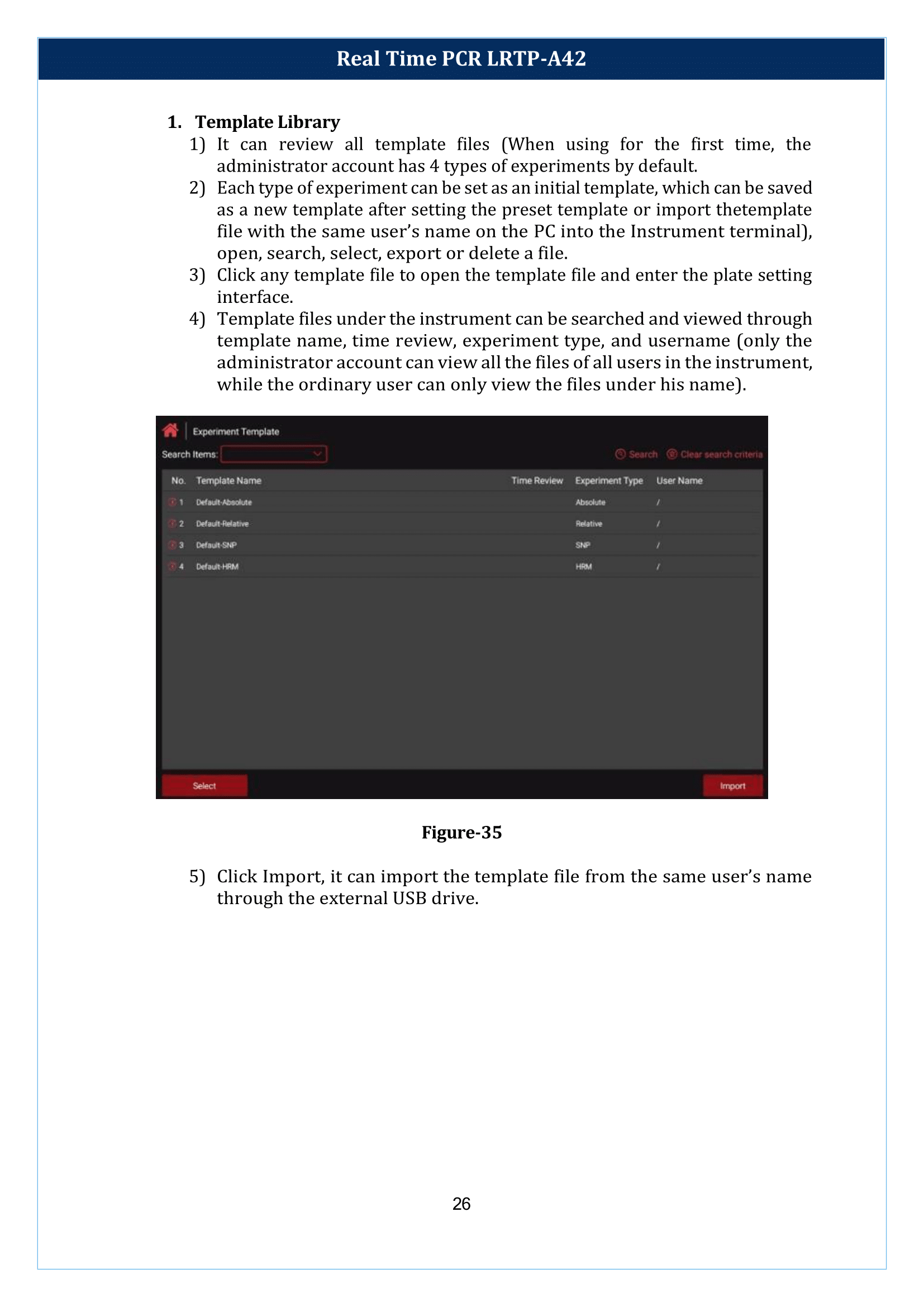 Real Time PCR LRTP-A42 Manual