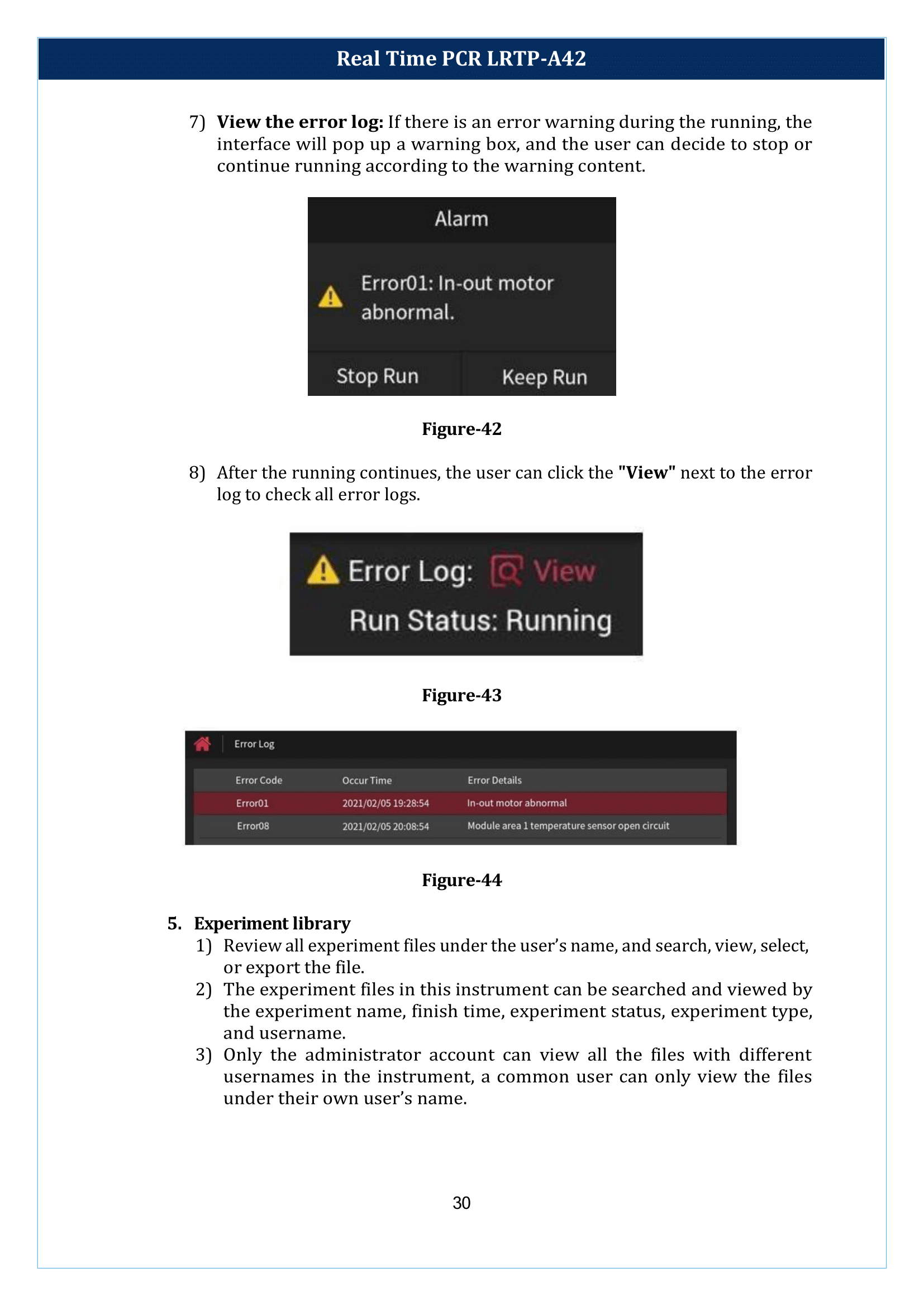 Real Time PCR LRTP-A42 Manual