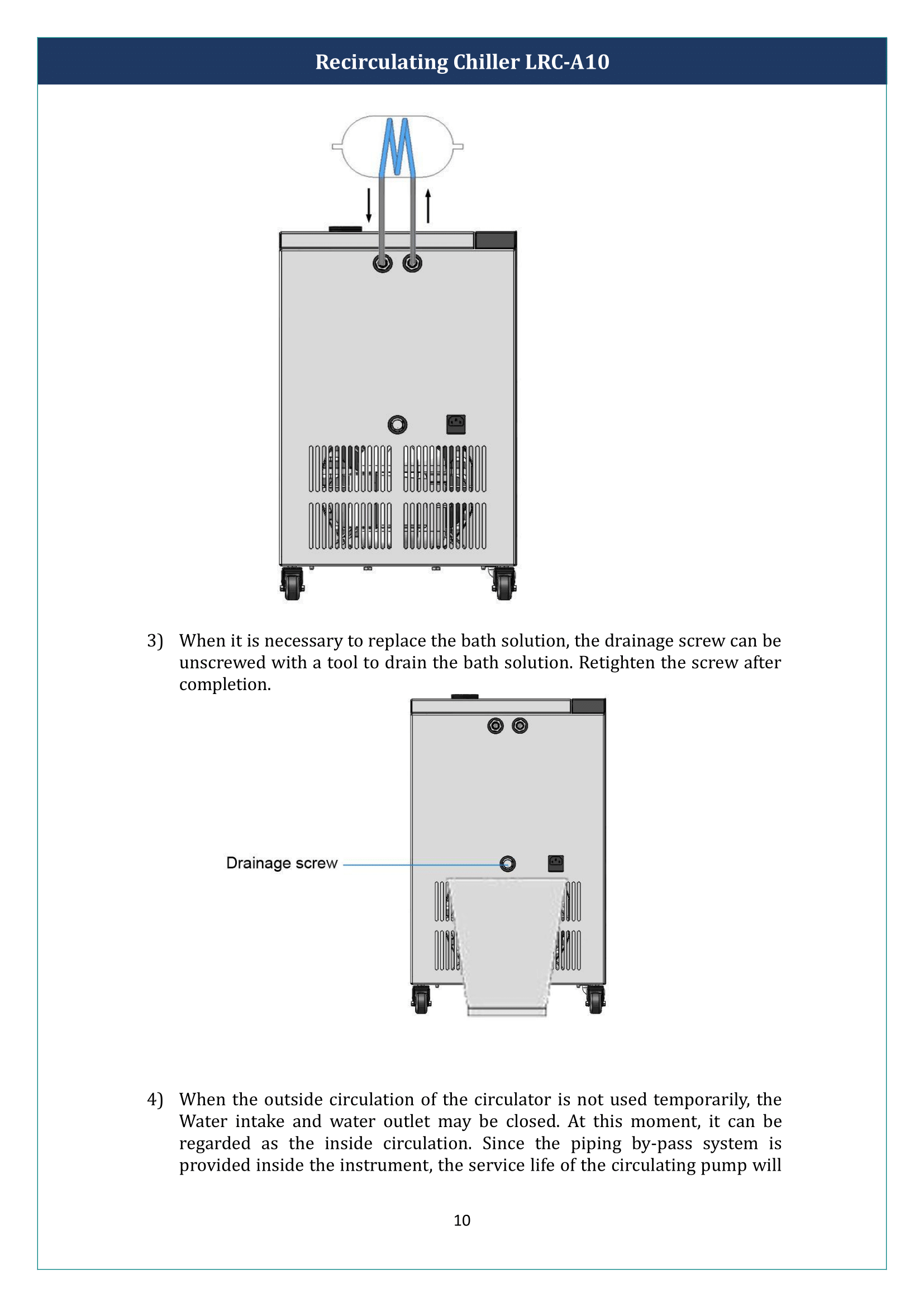 Recirculating Chiller LRC-A10 Manual
