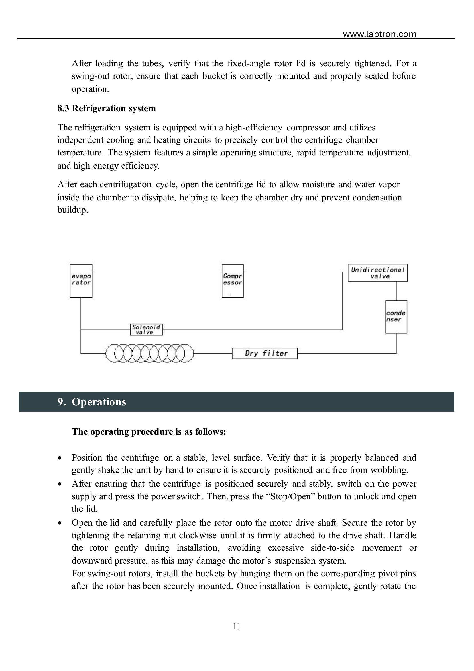 Refrigerated Centrifuge LRF-A40 Manual