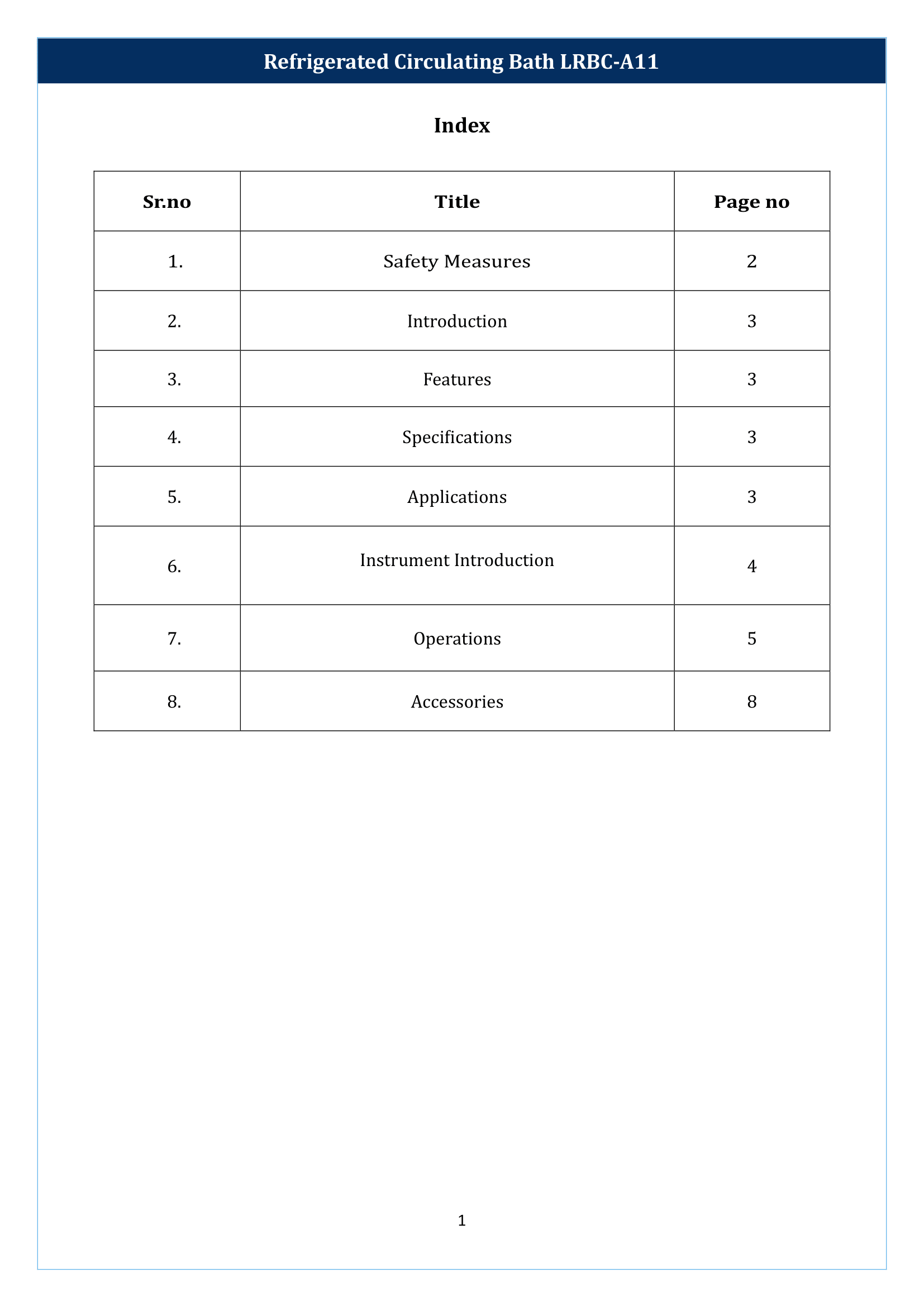 Refrigerated Circulating Bath LRBC-A11 Manual