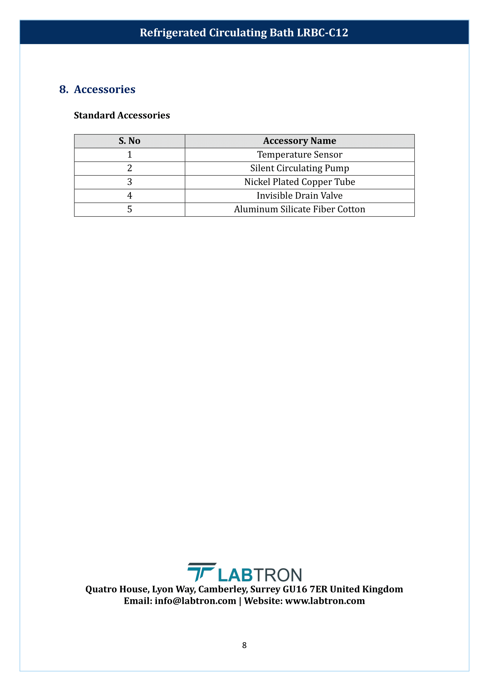 Refrigerated Circulating Bath LRBC-C12 Manual