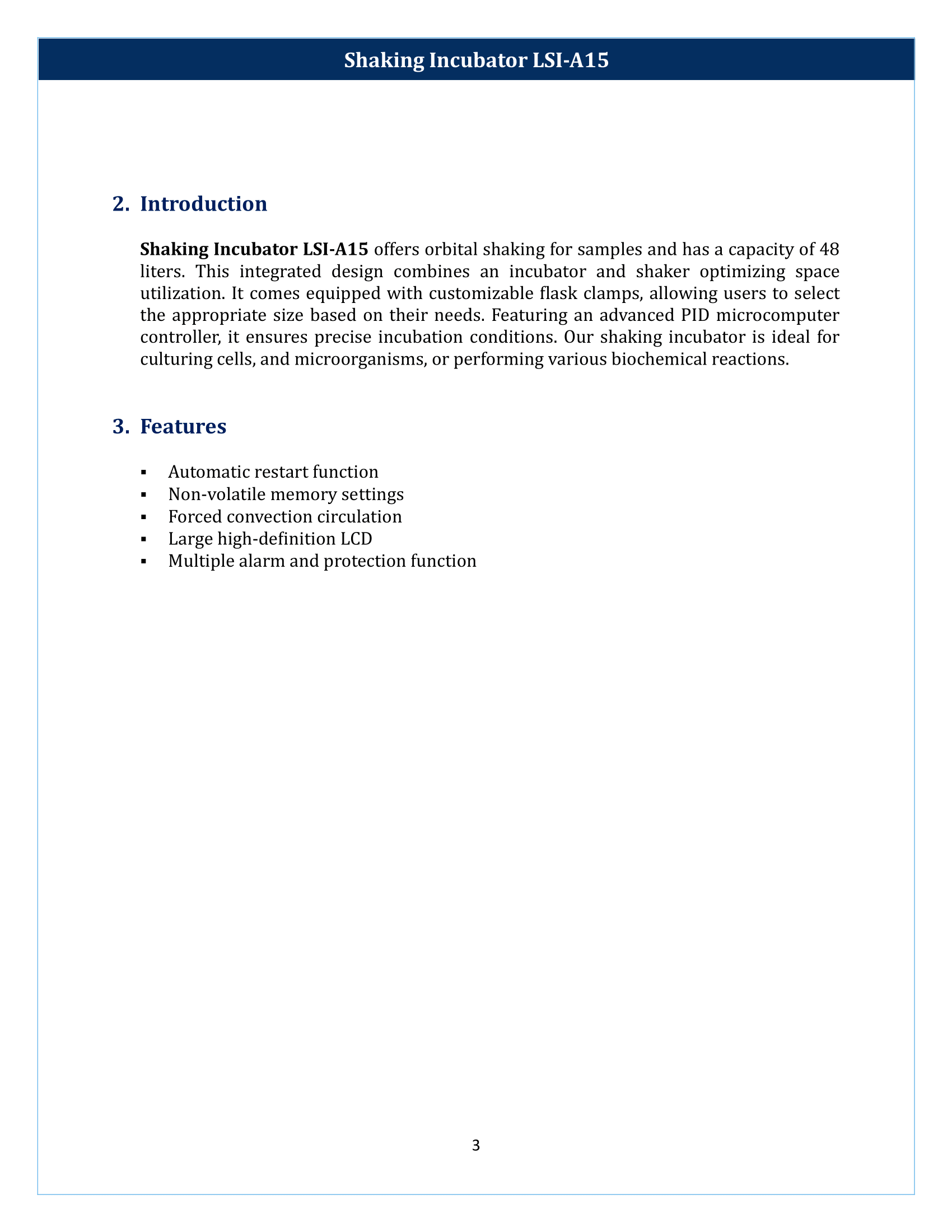 Shaking Incubator LSI-A15 Manual