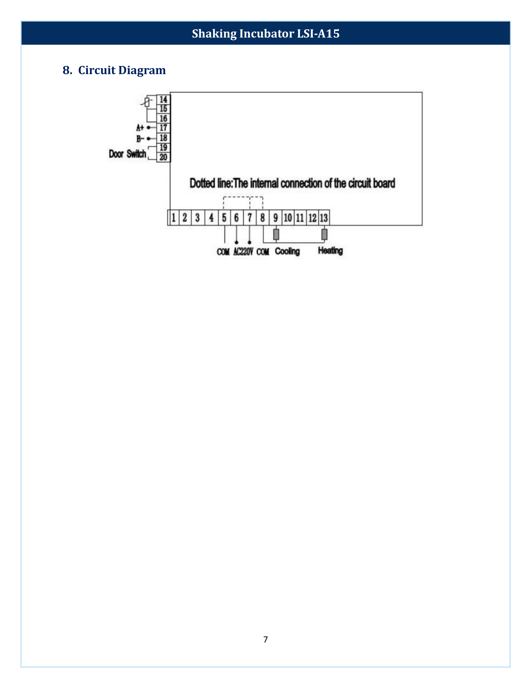 Shaking Incubator LSI-A15 Manual