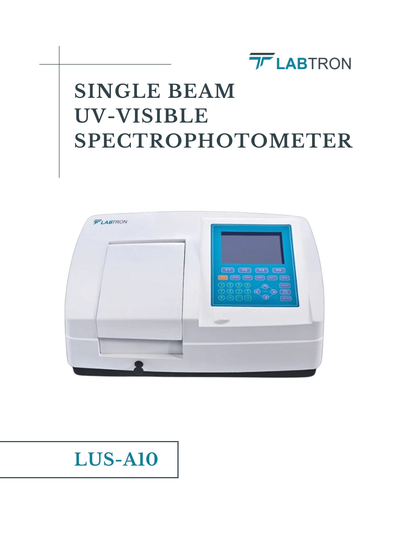 Single Beam UV-Visible Spectrophotometer LUS-A10 Manual