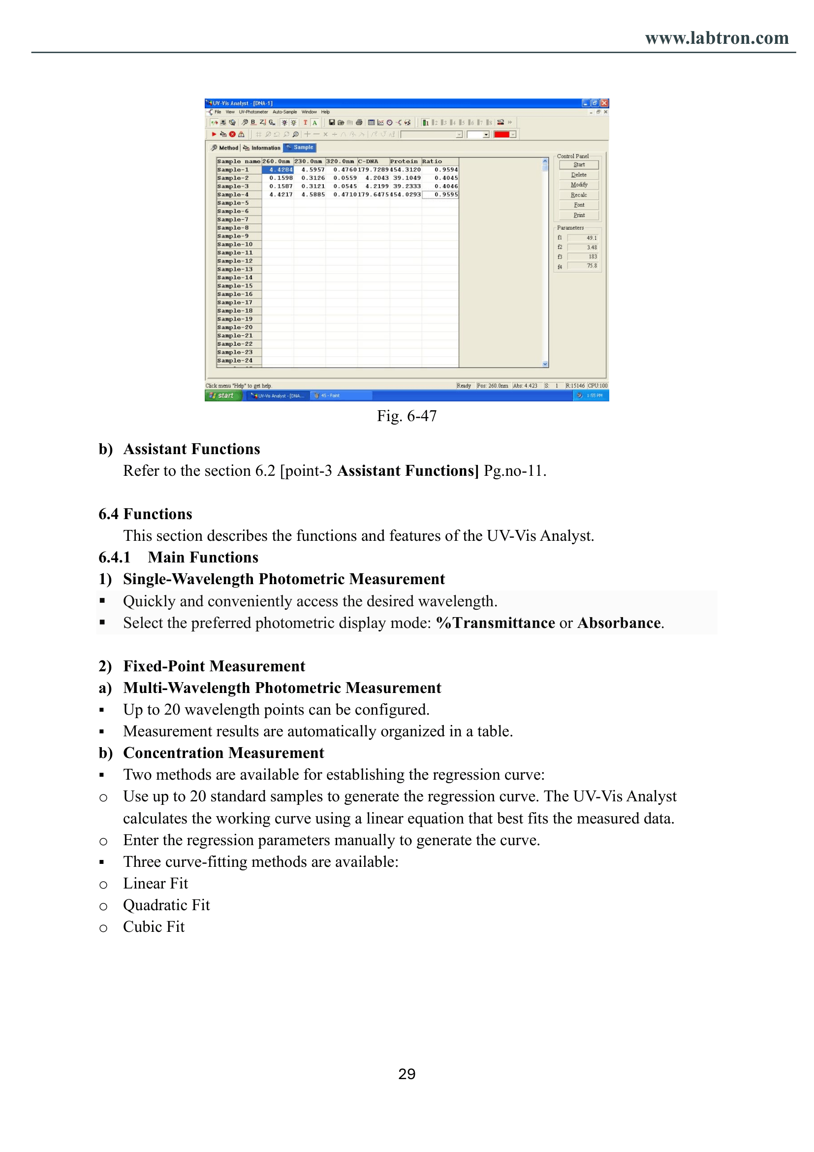 Single Beam UV-Visible Spectrophotometer LUS-A10 Manual