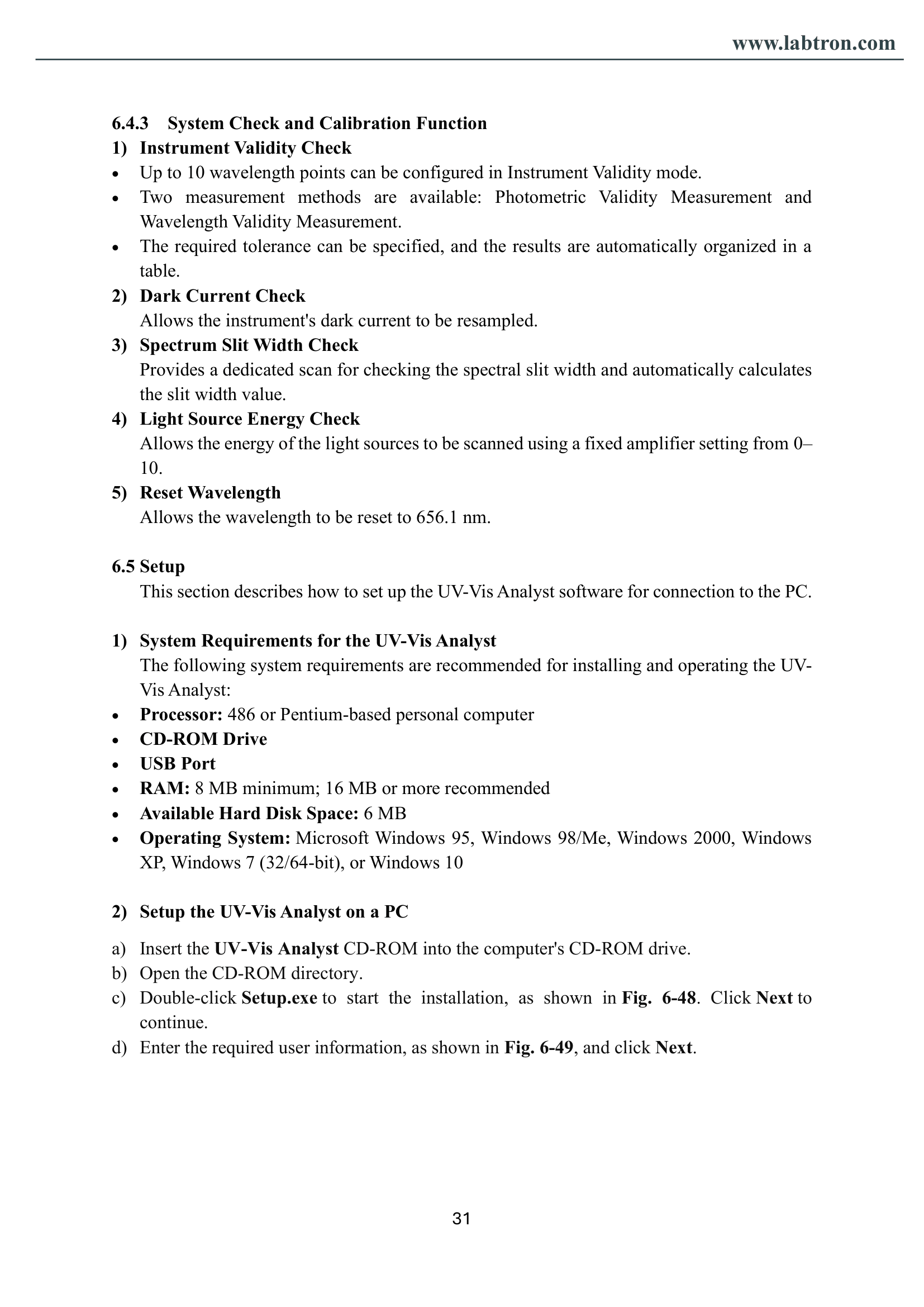 Single Beam UV-Visible Spectrophotometer LUS-A10 Manual