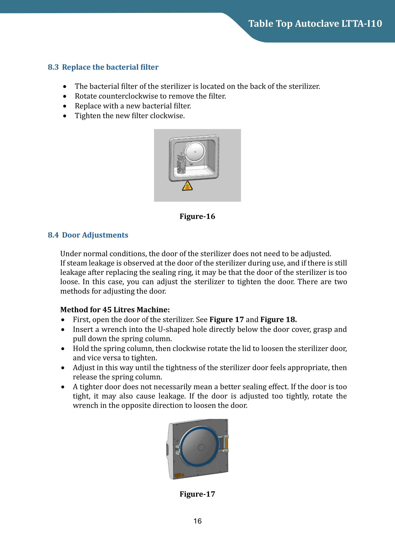 Tabletop Autoclave LTTA-I10 Manual
