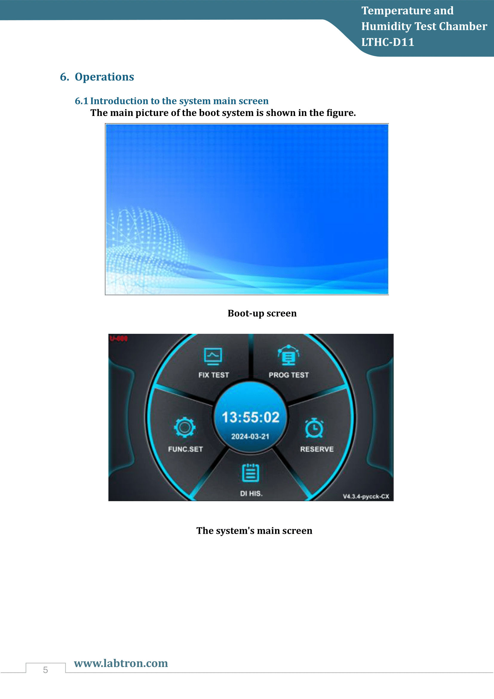 Temperature and Humidity Test Chamber LTHC-D11 Manual