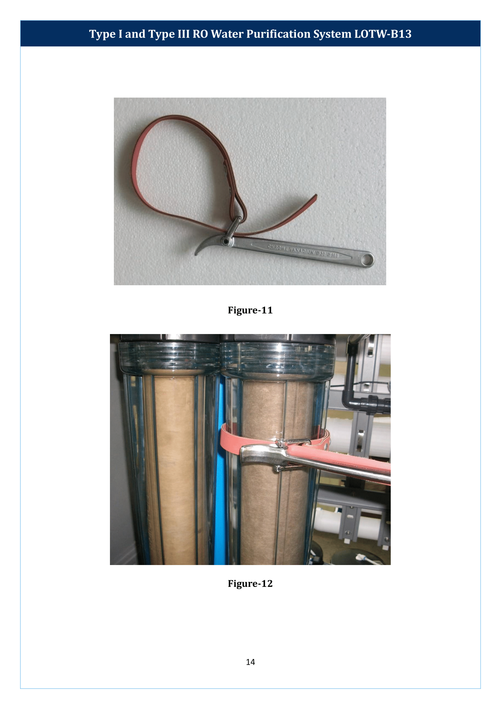 Type I And Type III RO Water Purification System LOTW-B13 Manual