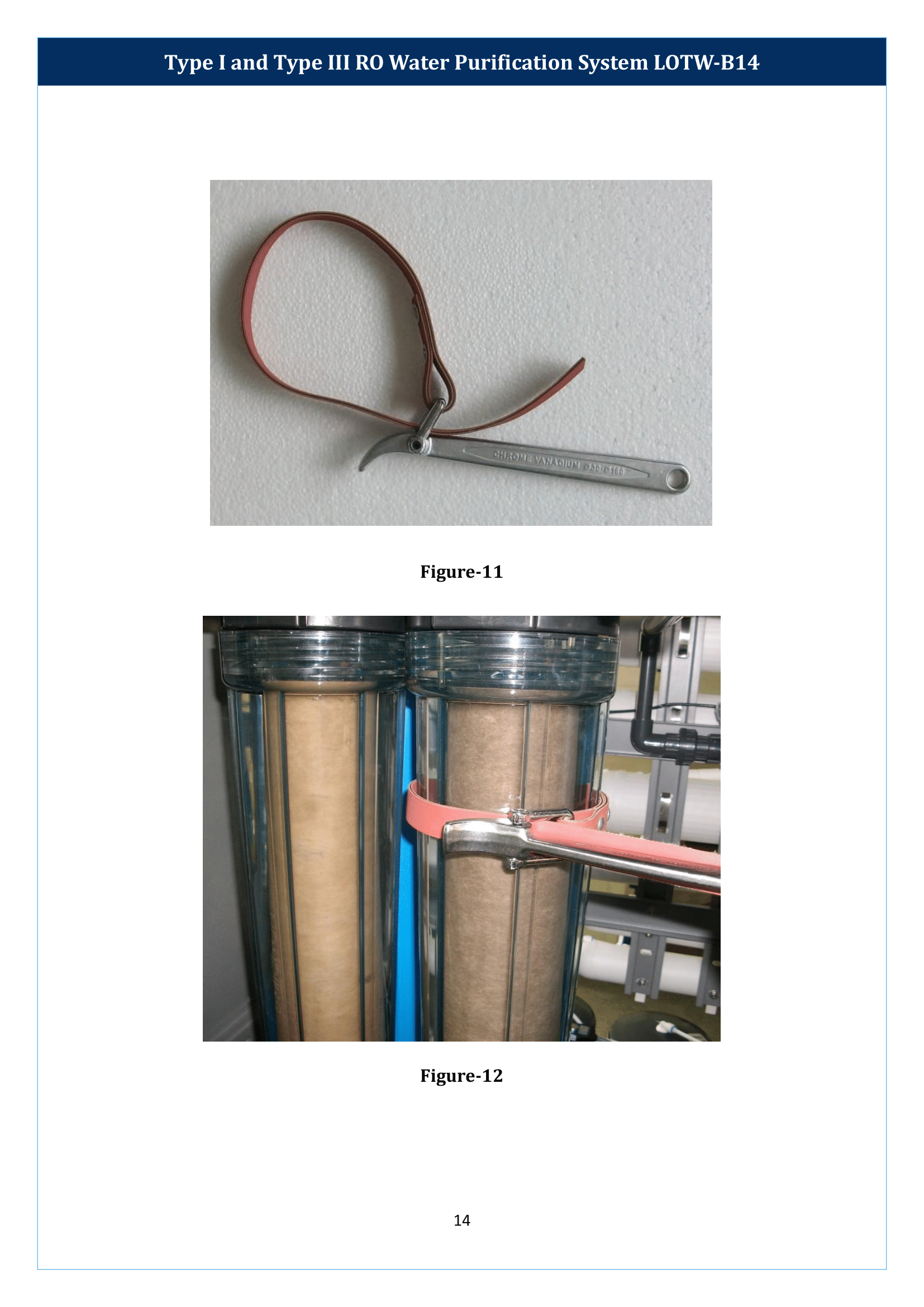 Type I And Type III RO Water Purification System LOTW-B14 Manual