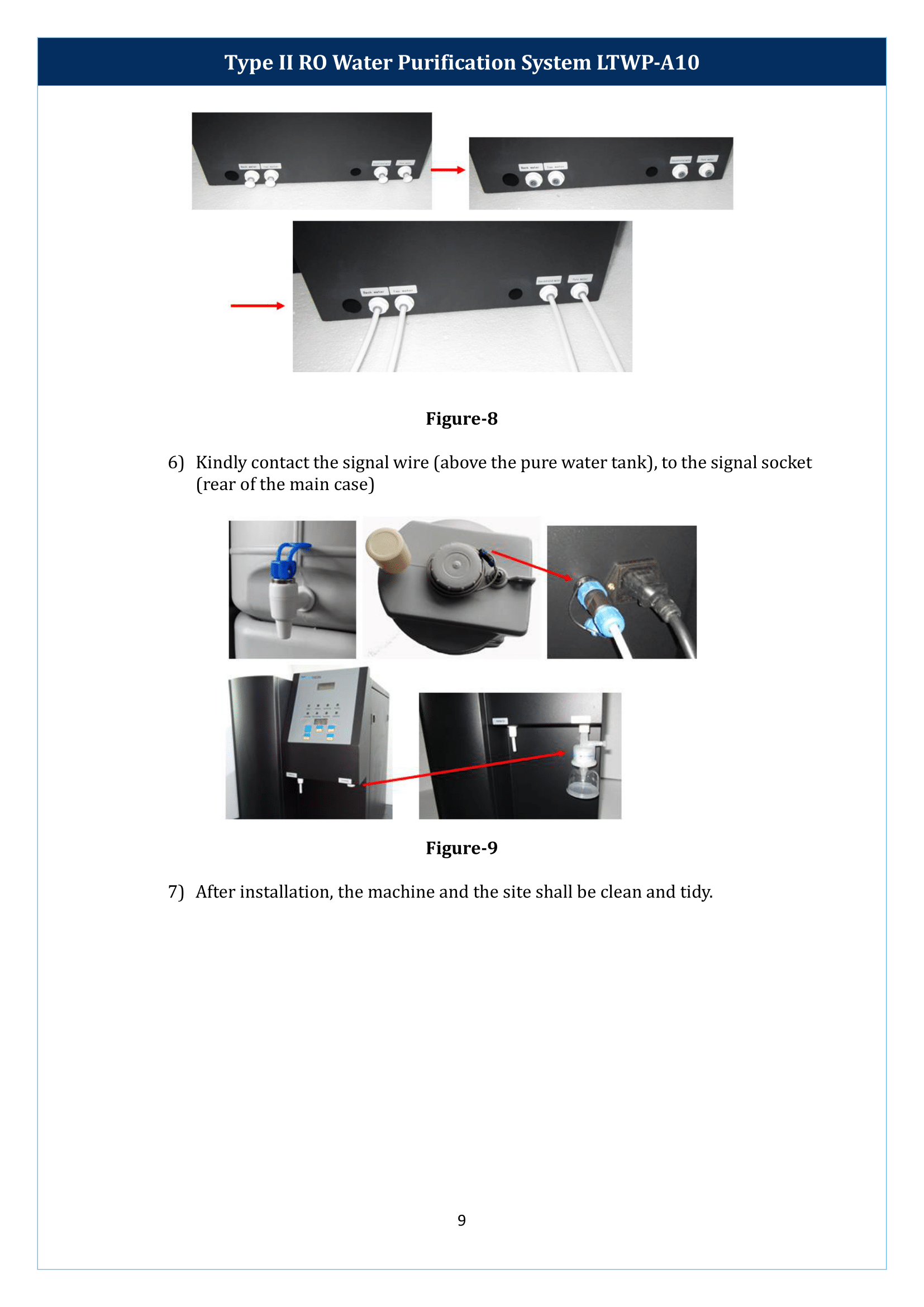 Type II RO Water Purification System LTWP-A10 Manual