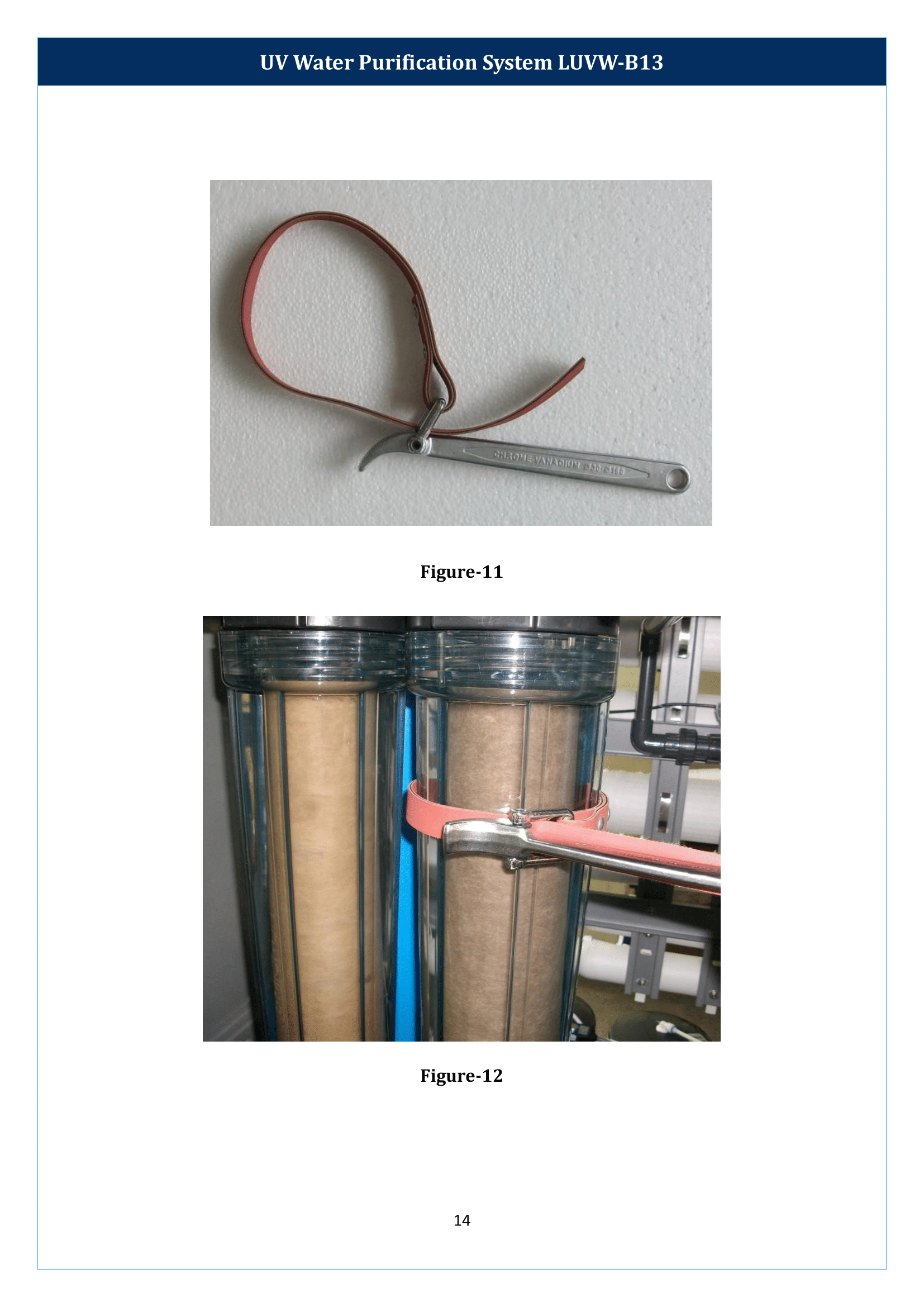 UV Water Purification System LUVW-B13 Manual