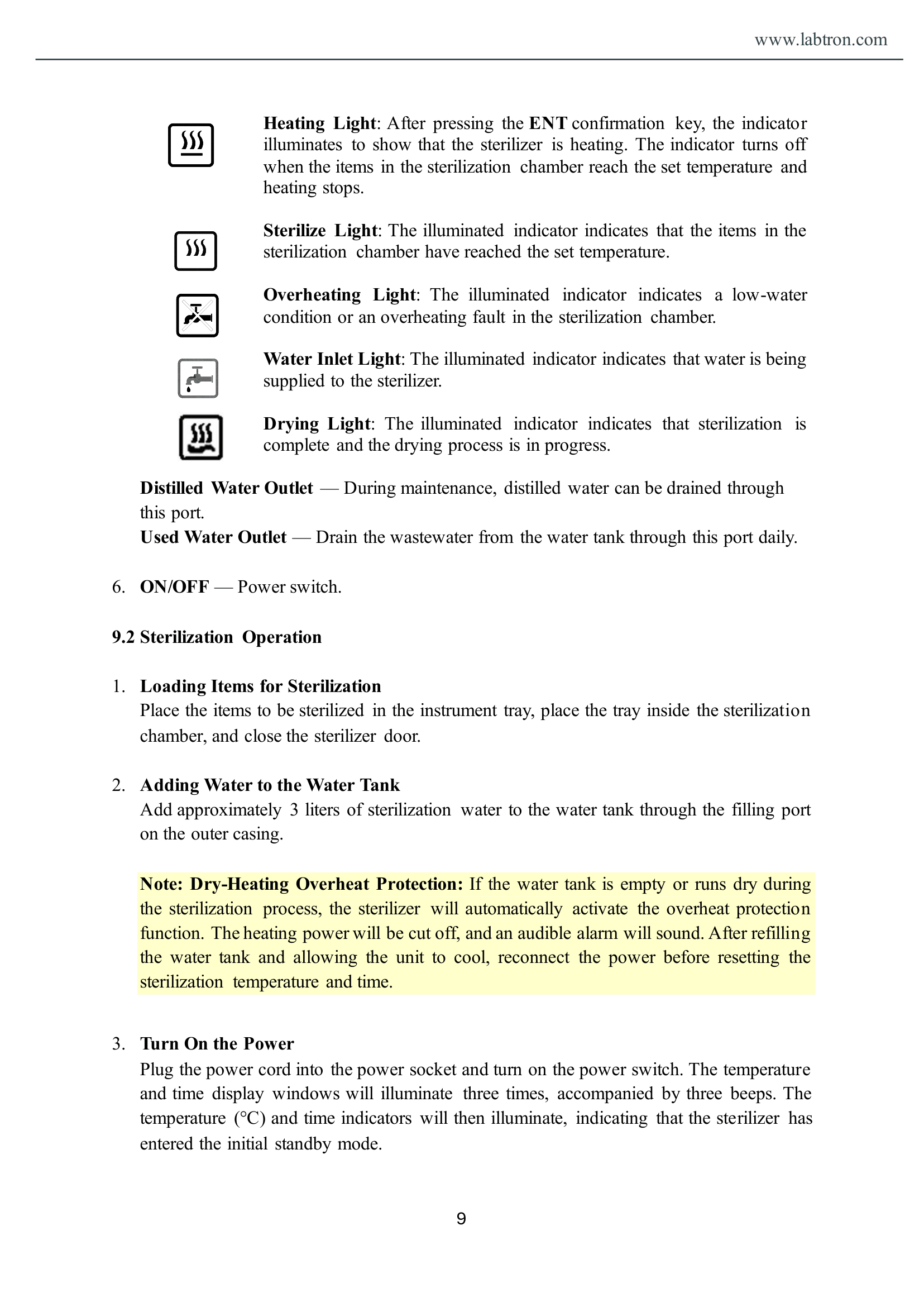 Vertical Autoclave LVA-A11 Manual