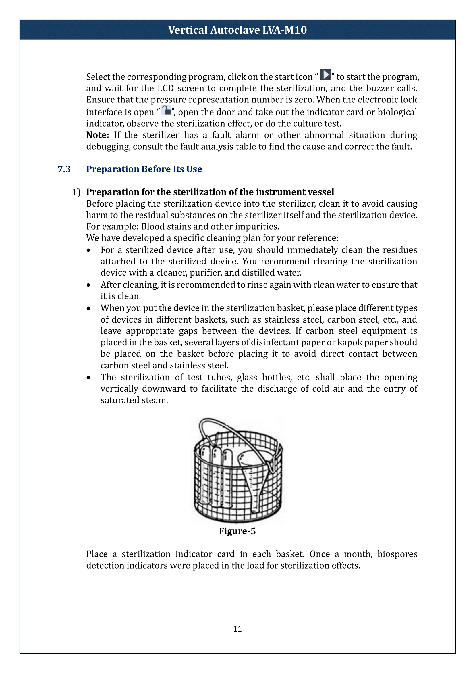 Vertical Autoclave LVA-M10 Manual