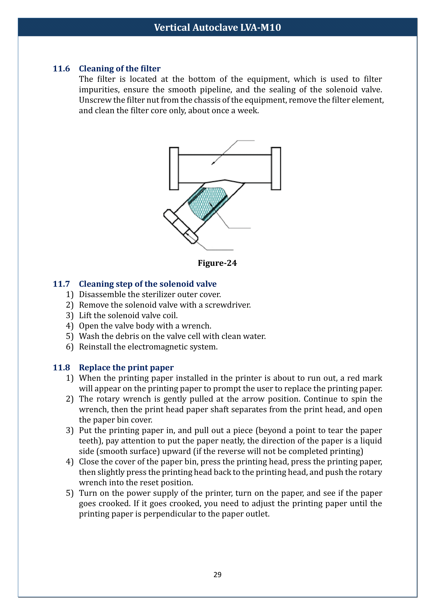 Vertical Autoclave LVA-M10 Manual