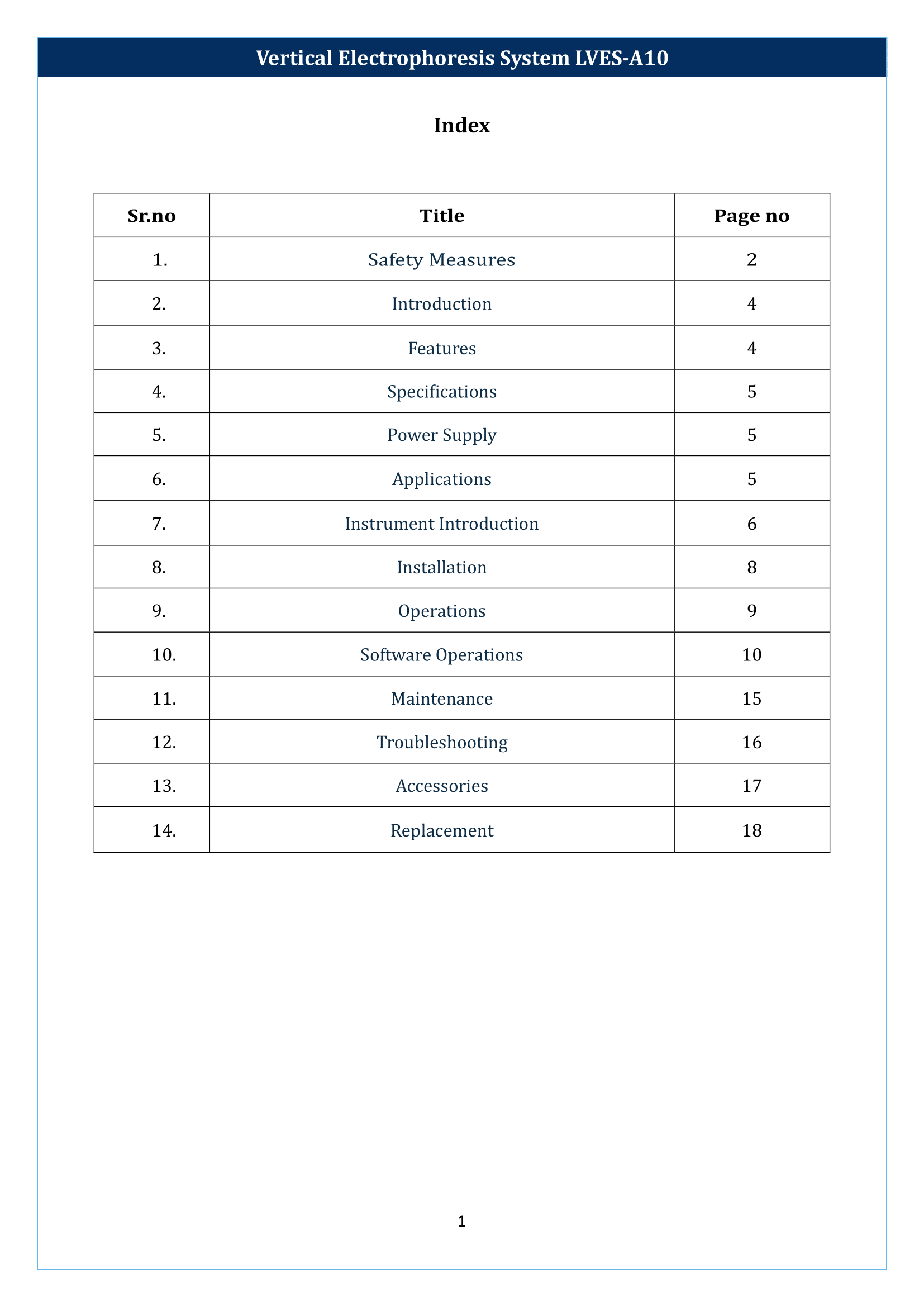 Vertical Electrophoresis System LVES-A10 Manual