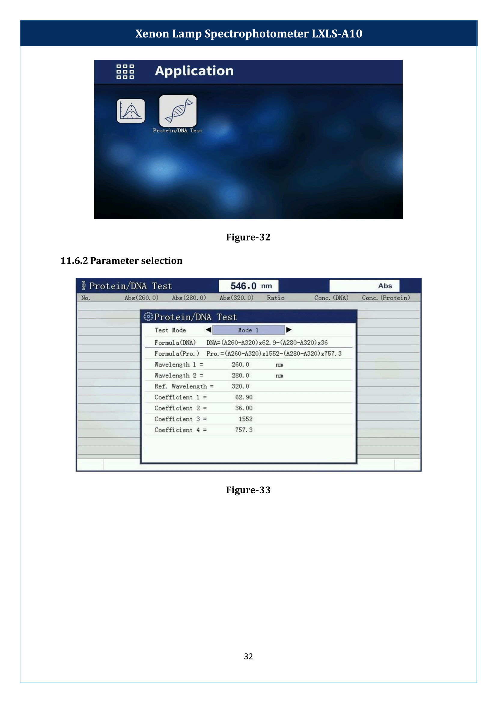 Xenon Lamp Spectrophotometer LXLS-A10 Manual