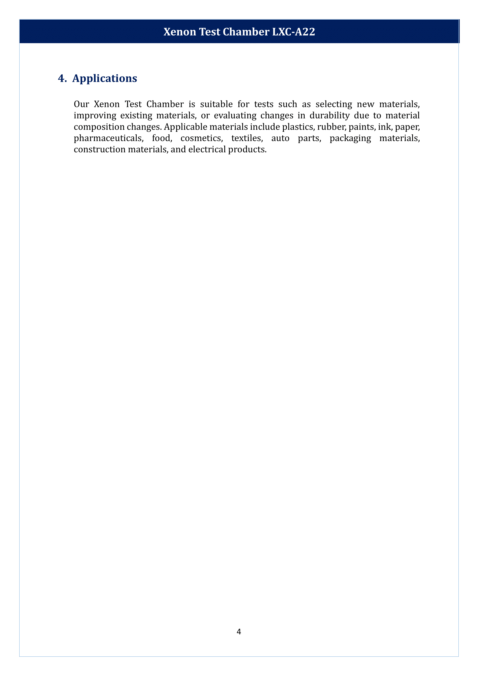 Xenon Test Chamber LXC-A22 Manual