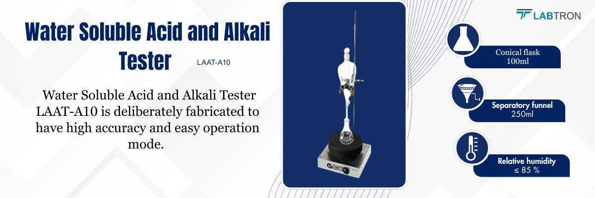 Water-Soluble Acid and Alkali Tester LAAT-A10 | Conical flask: 100ml | Relative humidity: ≤ 85 %