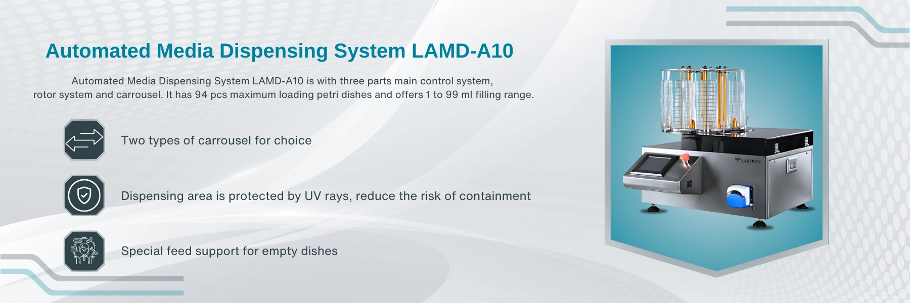 Automated Media Dispensing System LAMD-A10 Banner